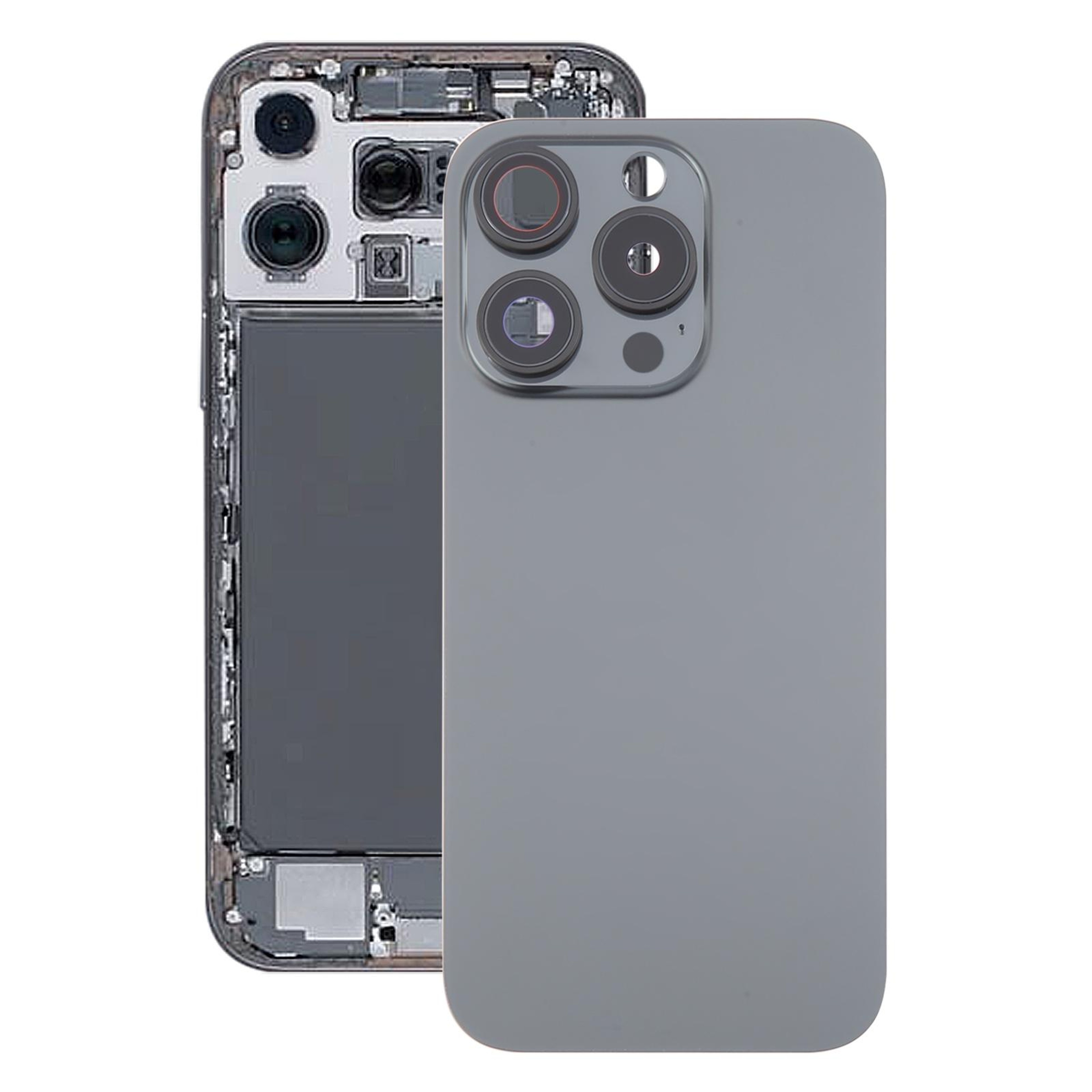 IPhone 16 Pro Rear Glass Back Cover Replacement With Camera Lens Frame 9