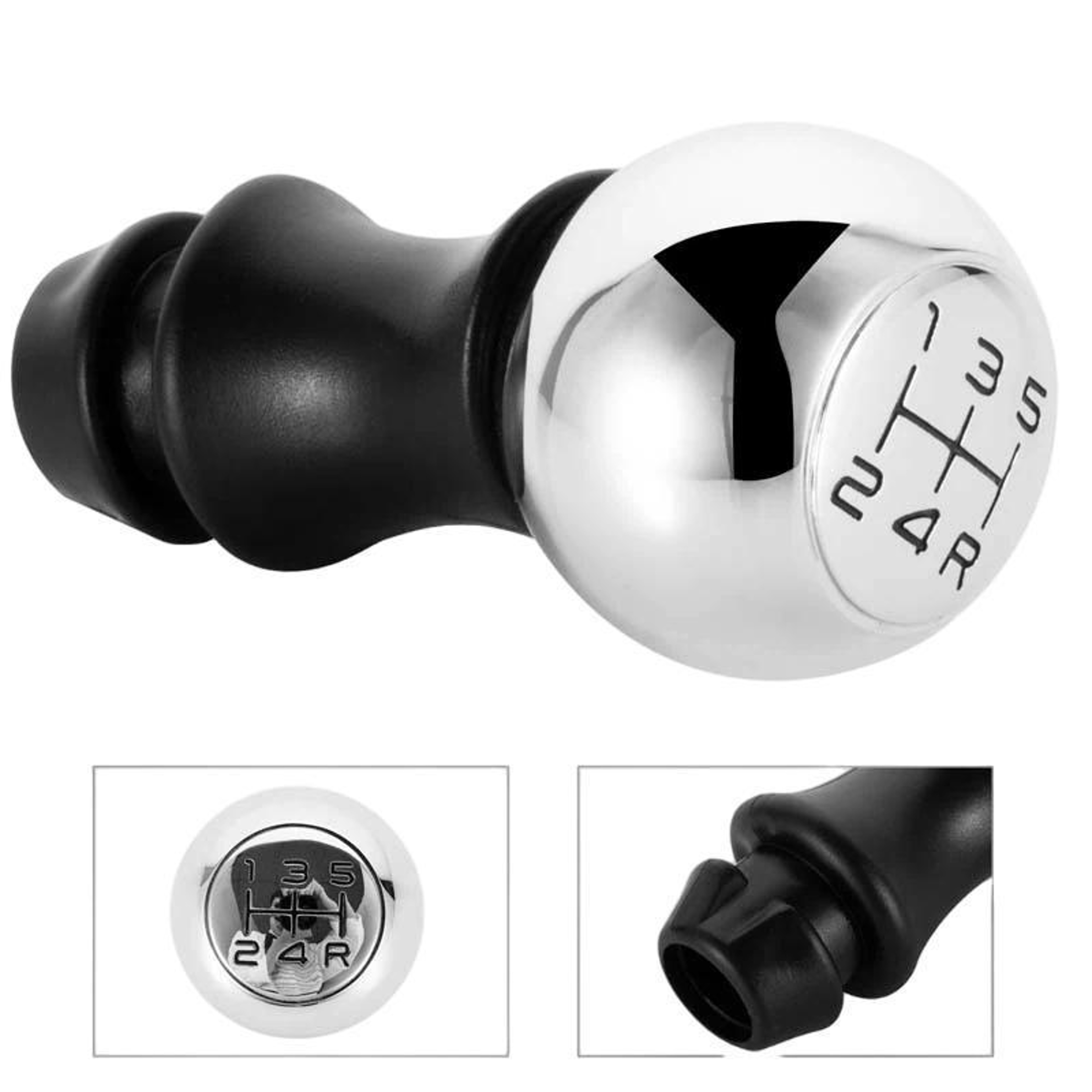 Peugeot Manual Gear Shift Knob With Adapter Replacement For 106 206 207 2