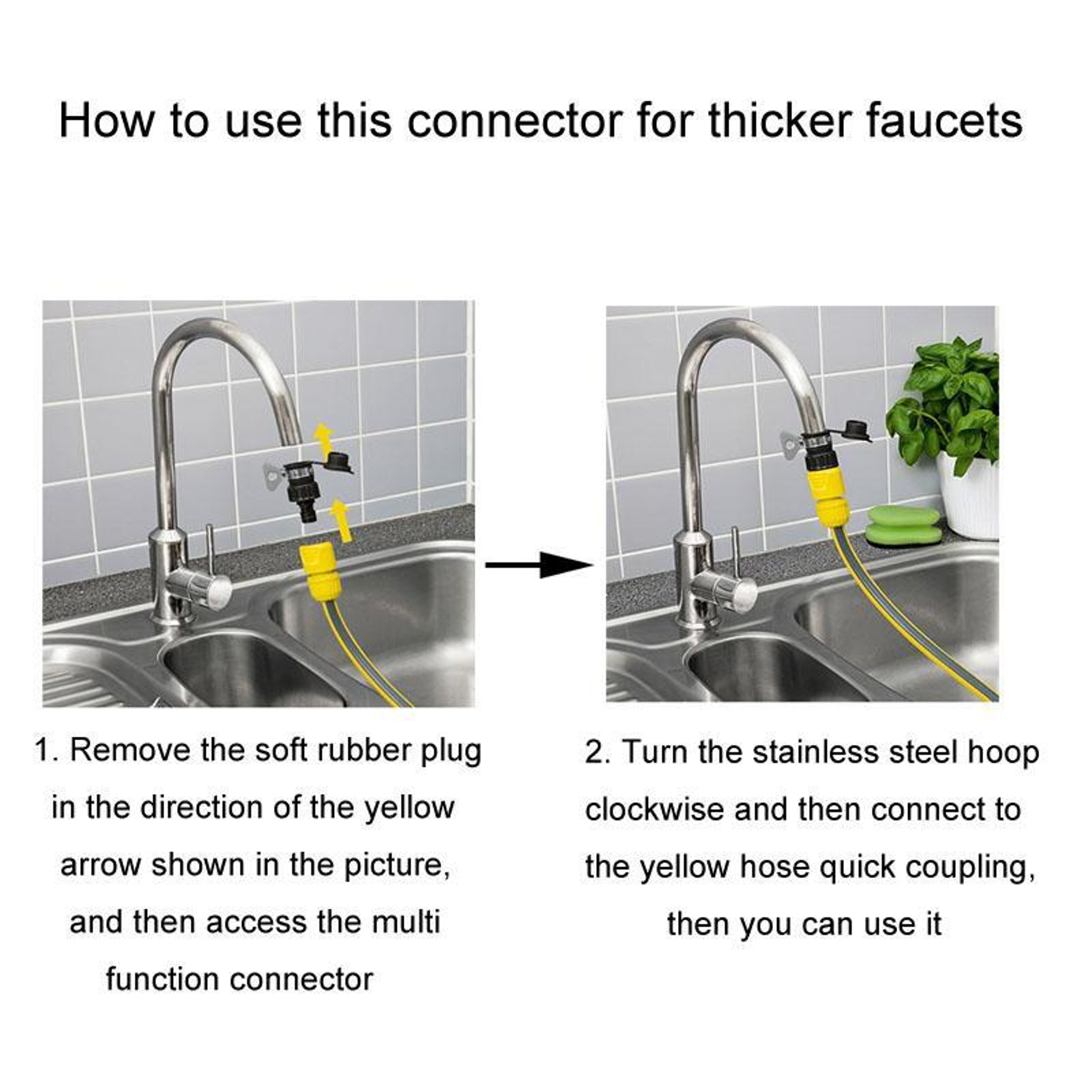 Karcher Compatible Universal Faucet Adapter for Pressure Washers & Garden Hoses – view 4