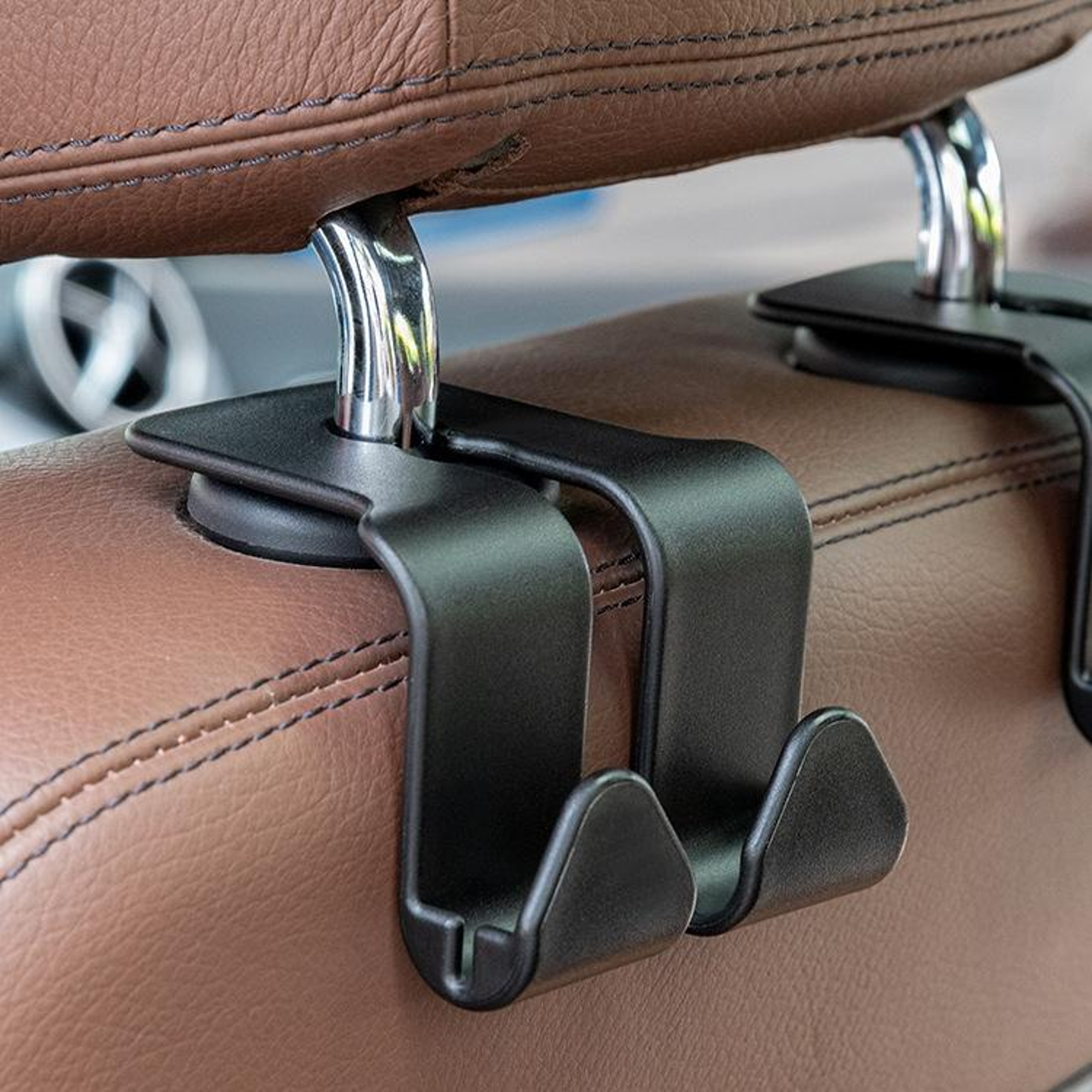Multifunctional Car Seat Hook Lock Type Mobile Phone Holder 0