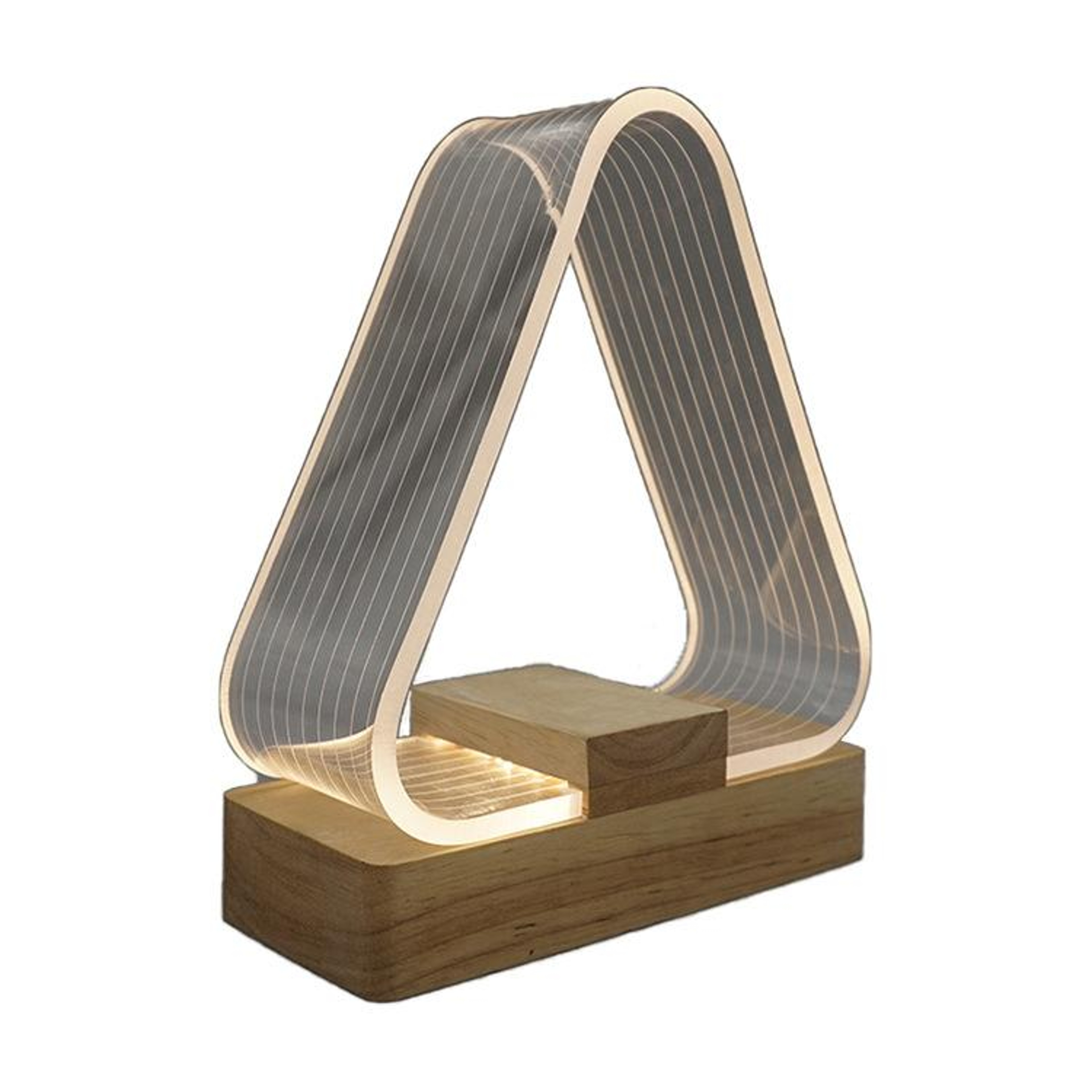 USB LED Desk Lamp, Warm White Acrylic Study & Night Light – view 4