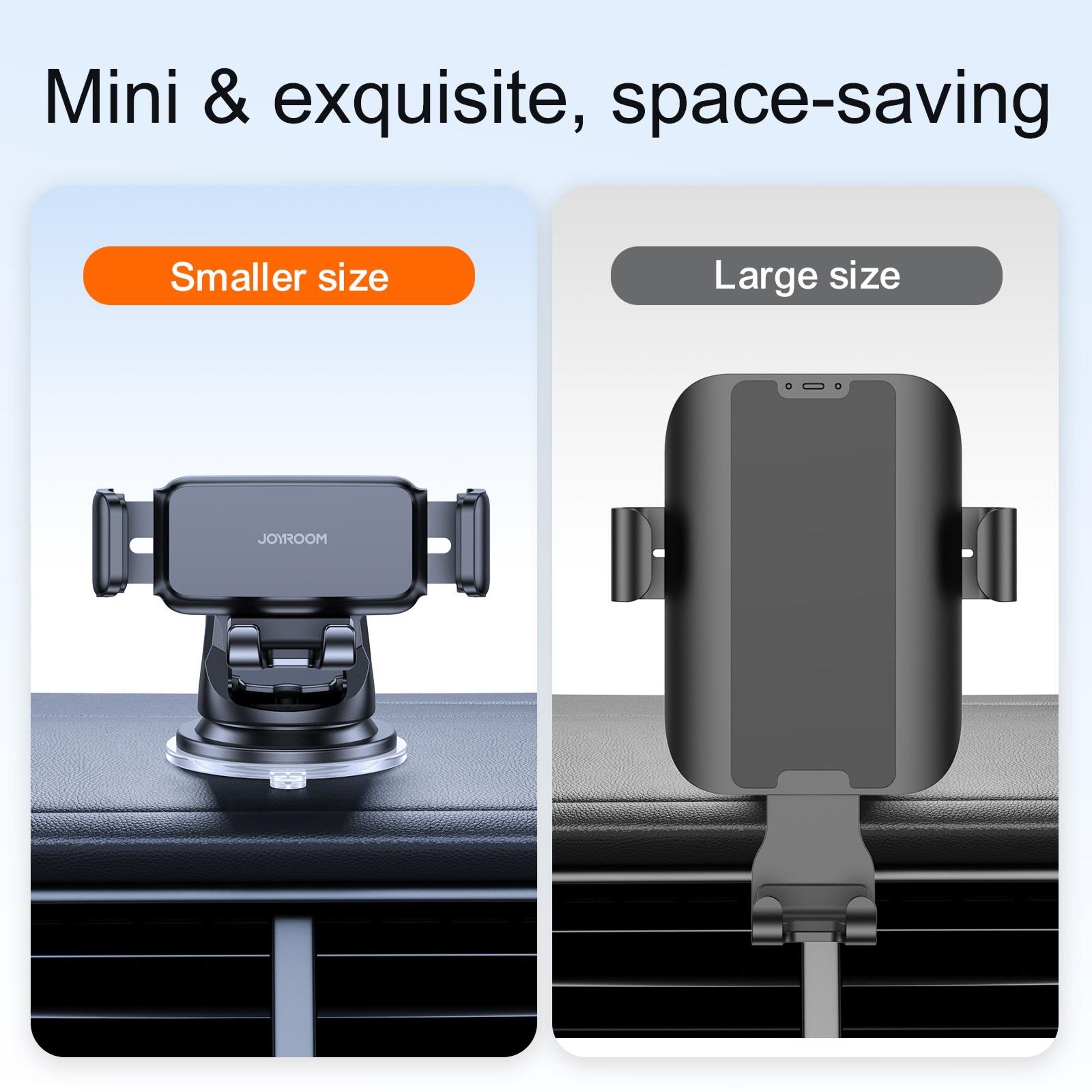 Universal Dashboard Phone Holder with Telescopic Arm & Secure Grip Car Mount – view 7