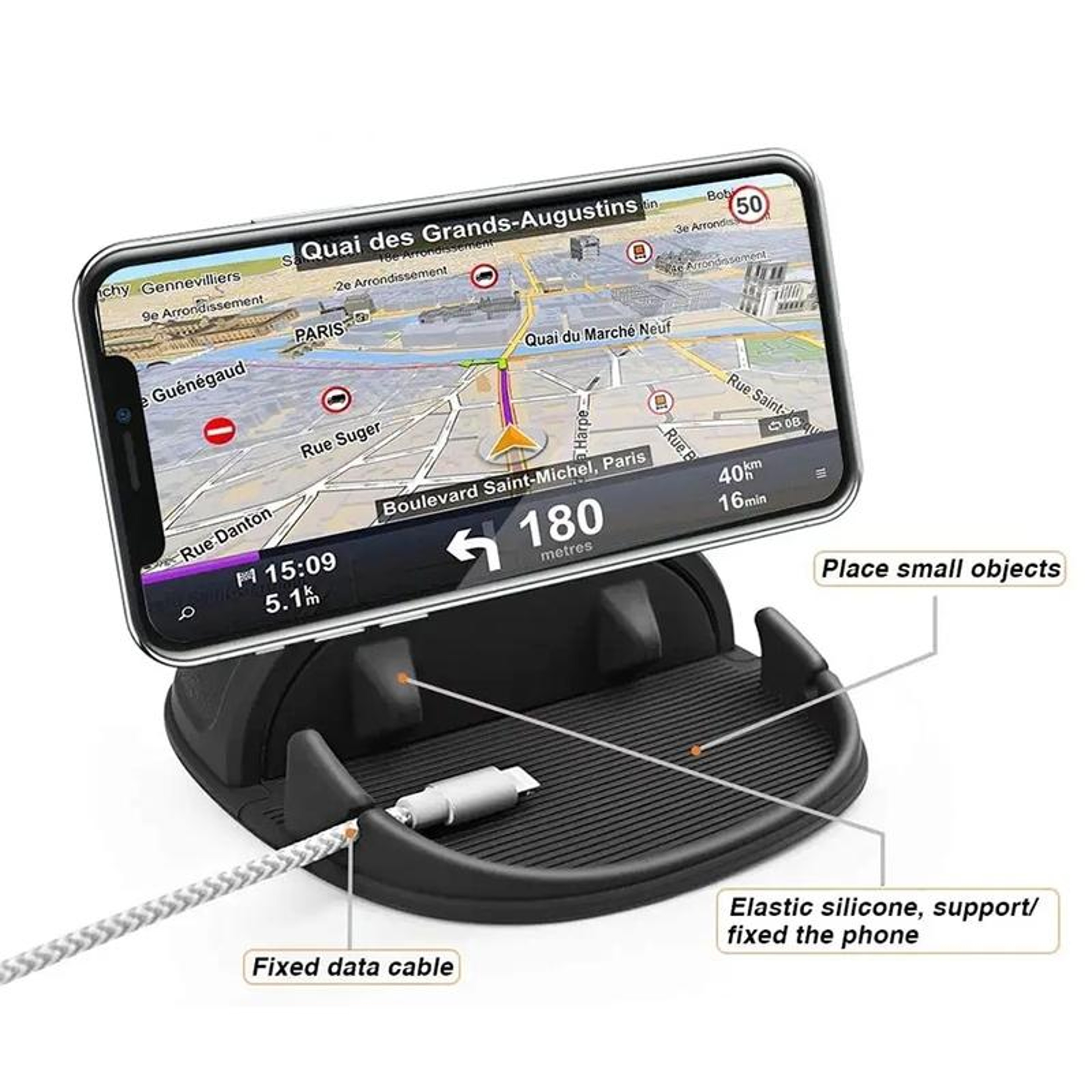 Car Phone Holder for Center Console Navigation – view 5