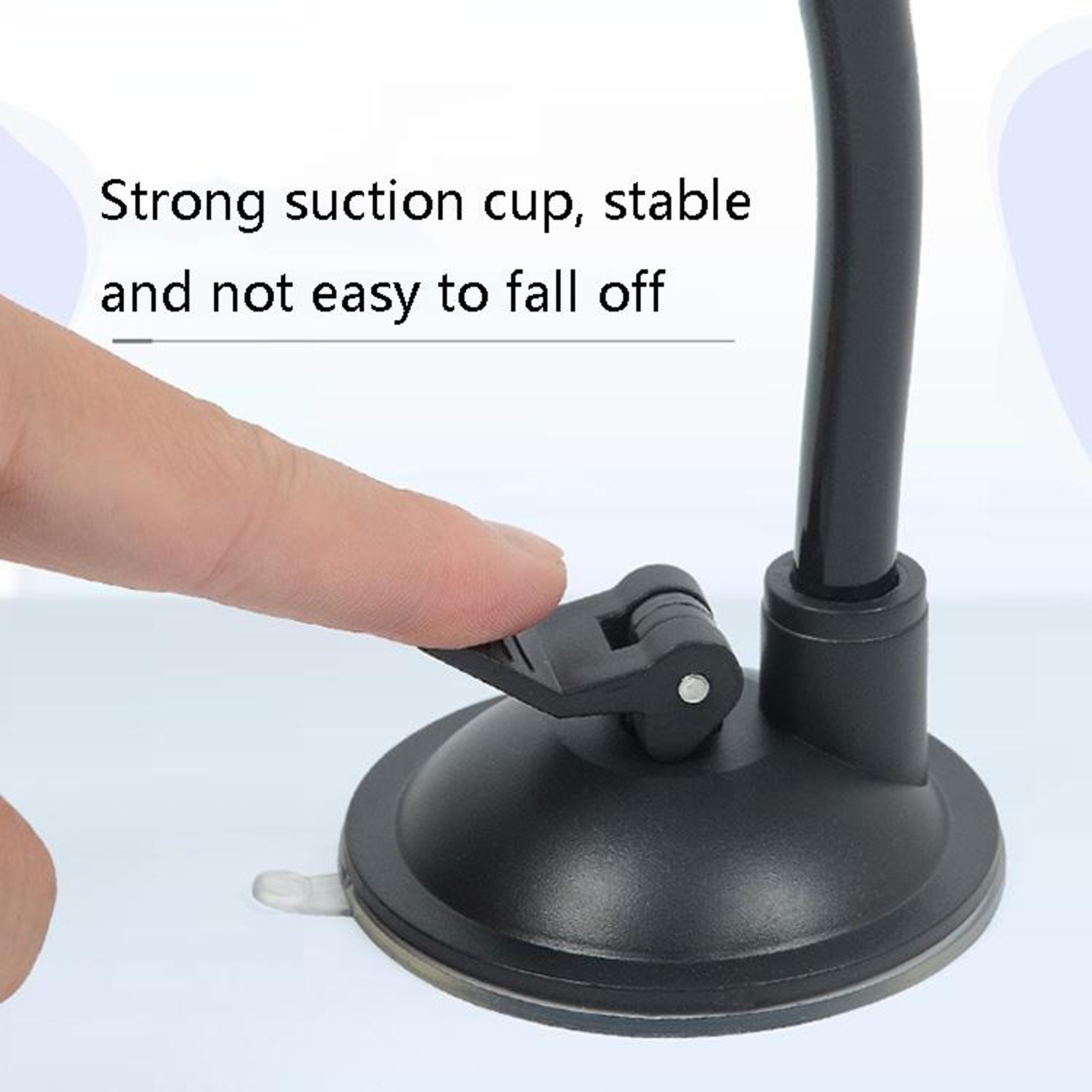 Windshield Car Phone Holder With Strong Suction Cup  OneTouch Lock 3