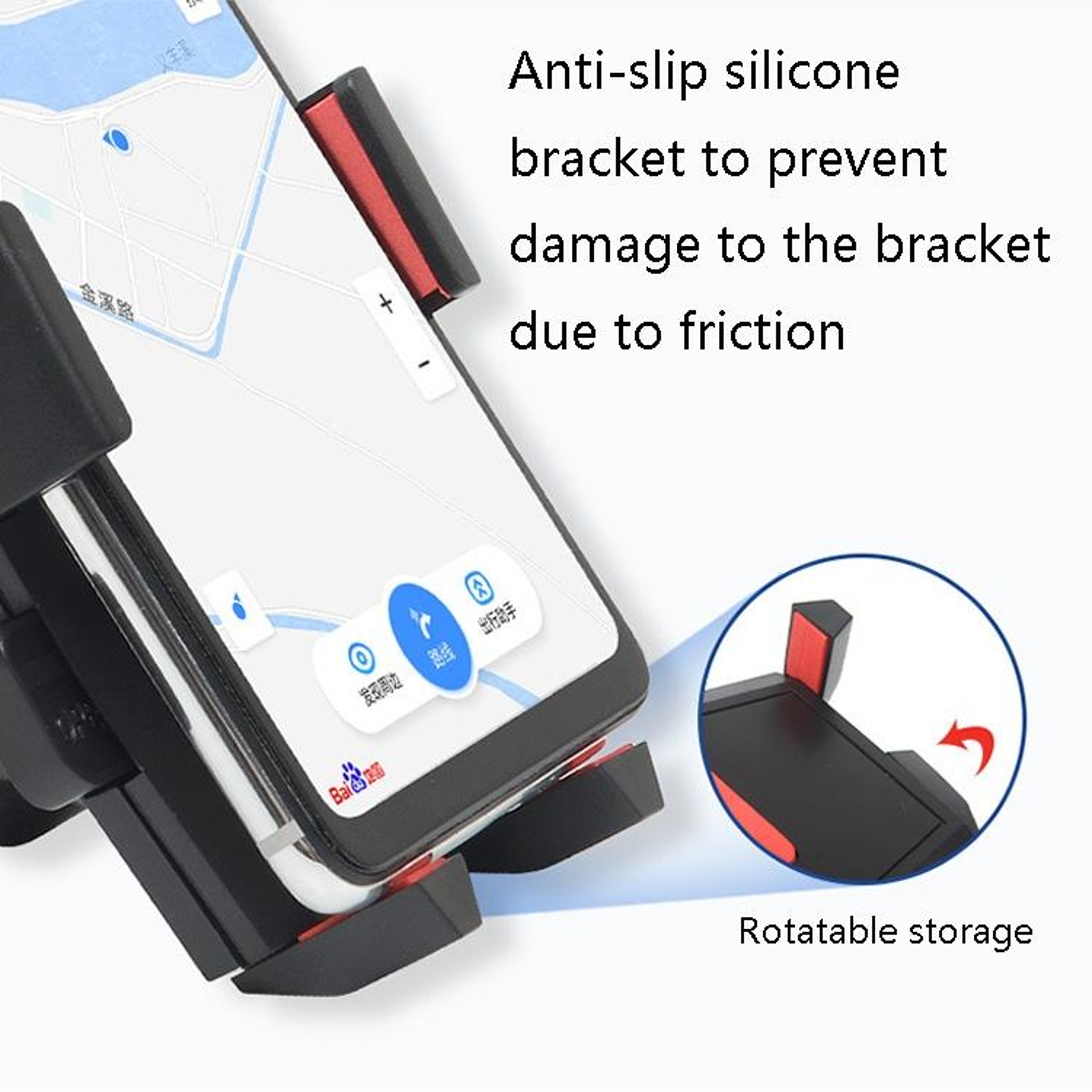 Windshield Car Phone Holder With Strong Suction Cup  OneTouch Lock 5