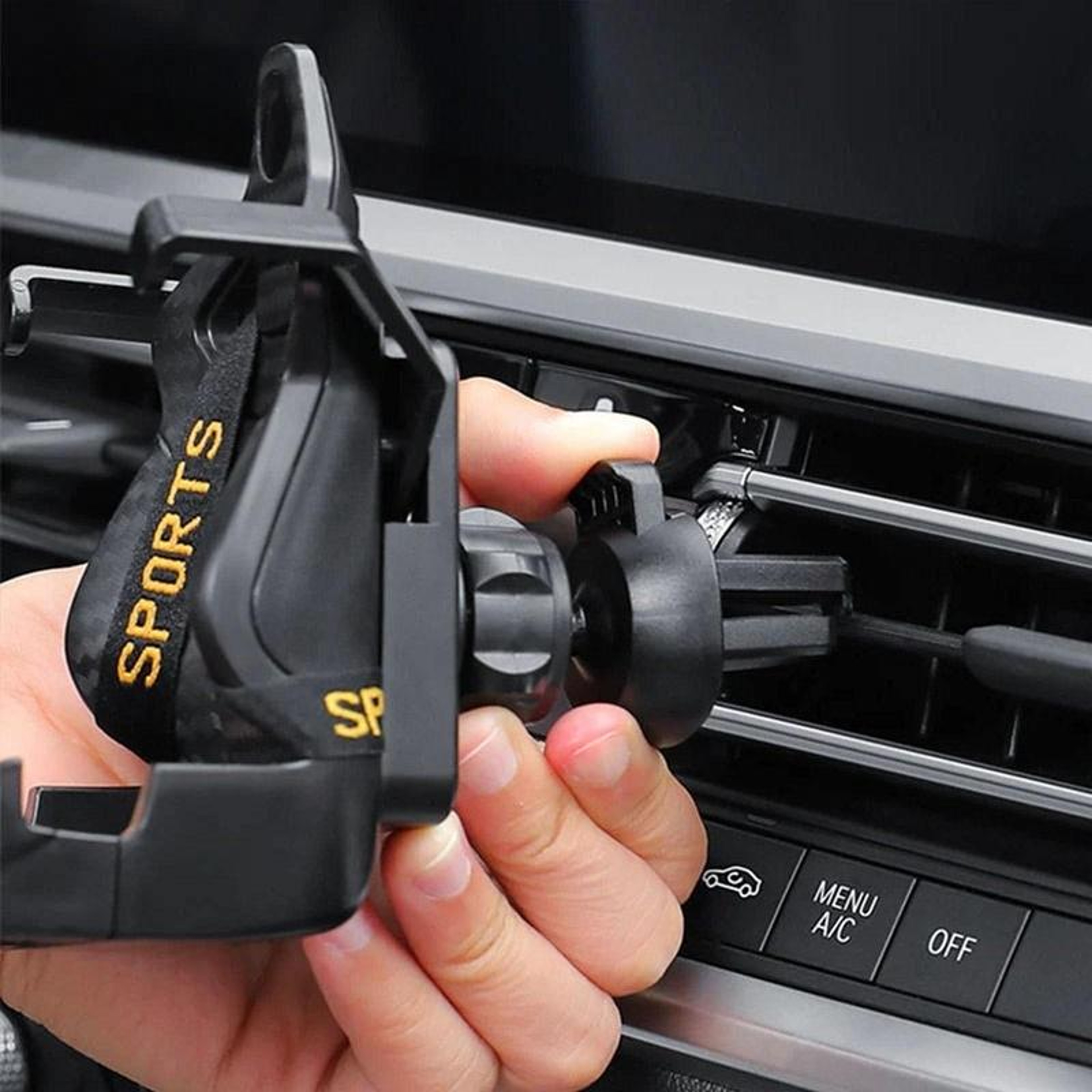 360 Gravity Lock Car Phone Holder Air Vent Mount For Secure HandsFree Navigation 1