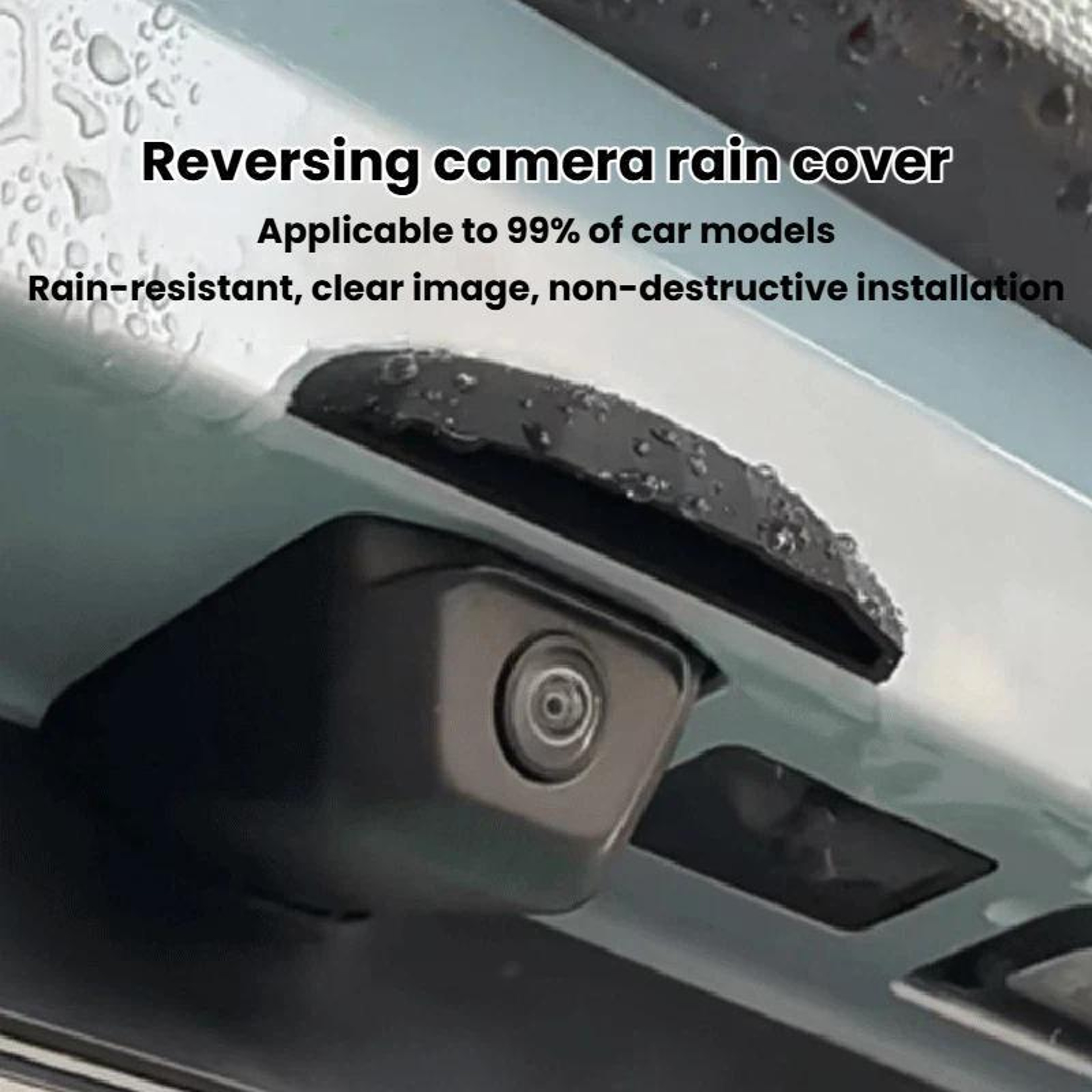 Car Backup Camera Rain Guard Shield Silicone Cover Set 10PCS 1