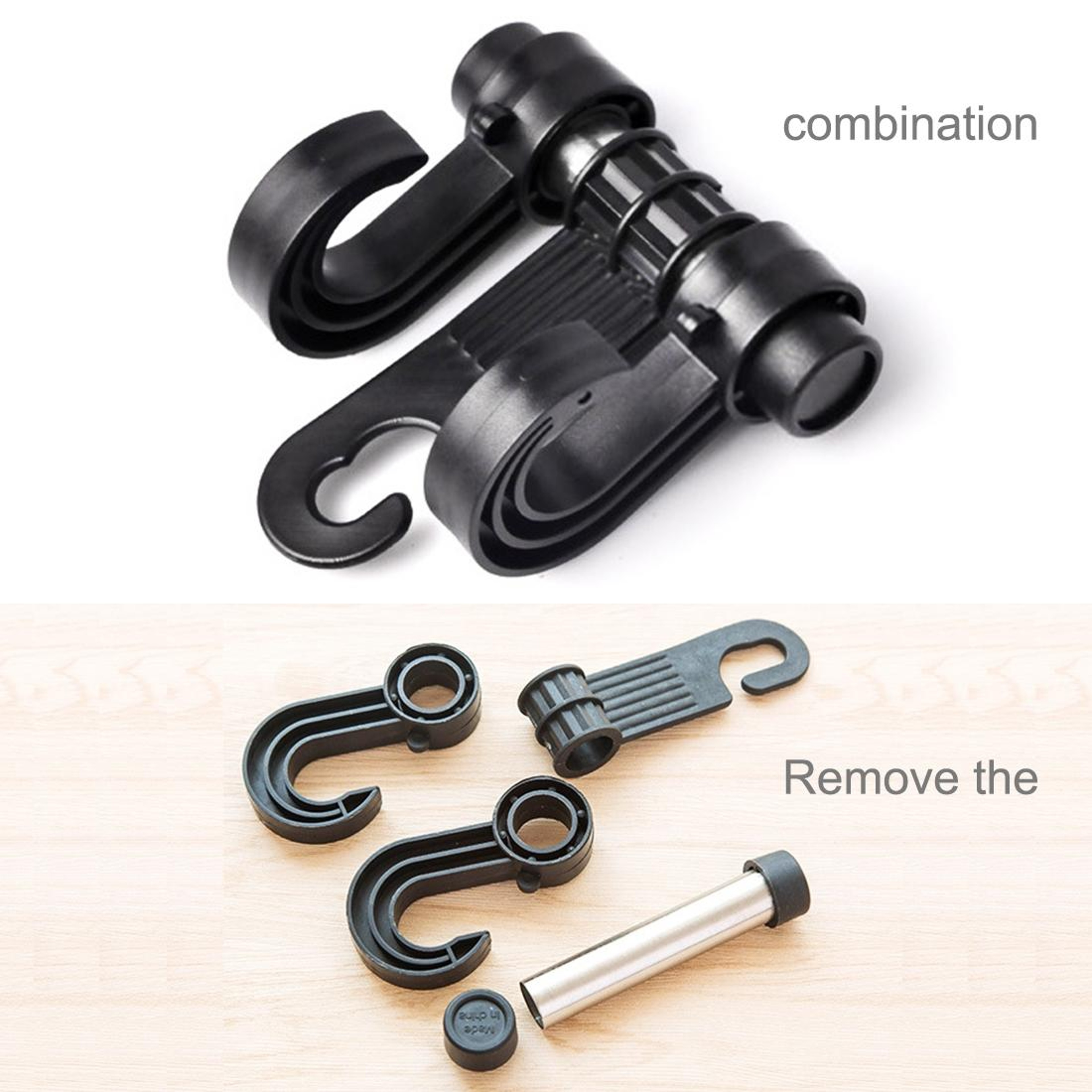 2PCS Universal Car Seat Headrest Hook Organizer For Bags Groceries  Handbags 4