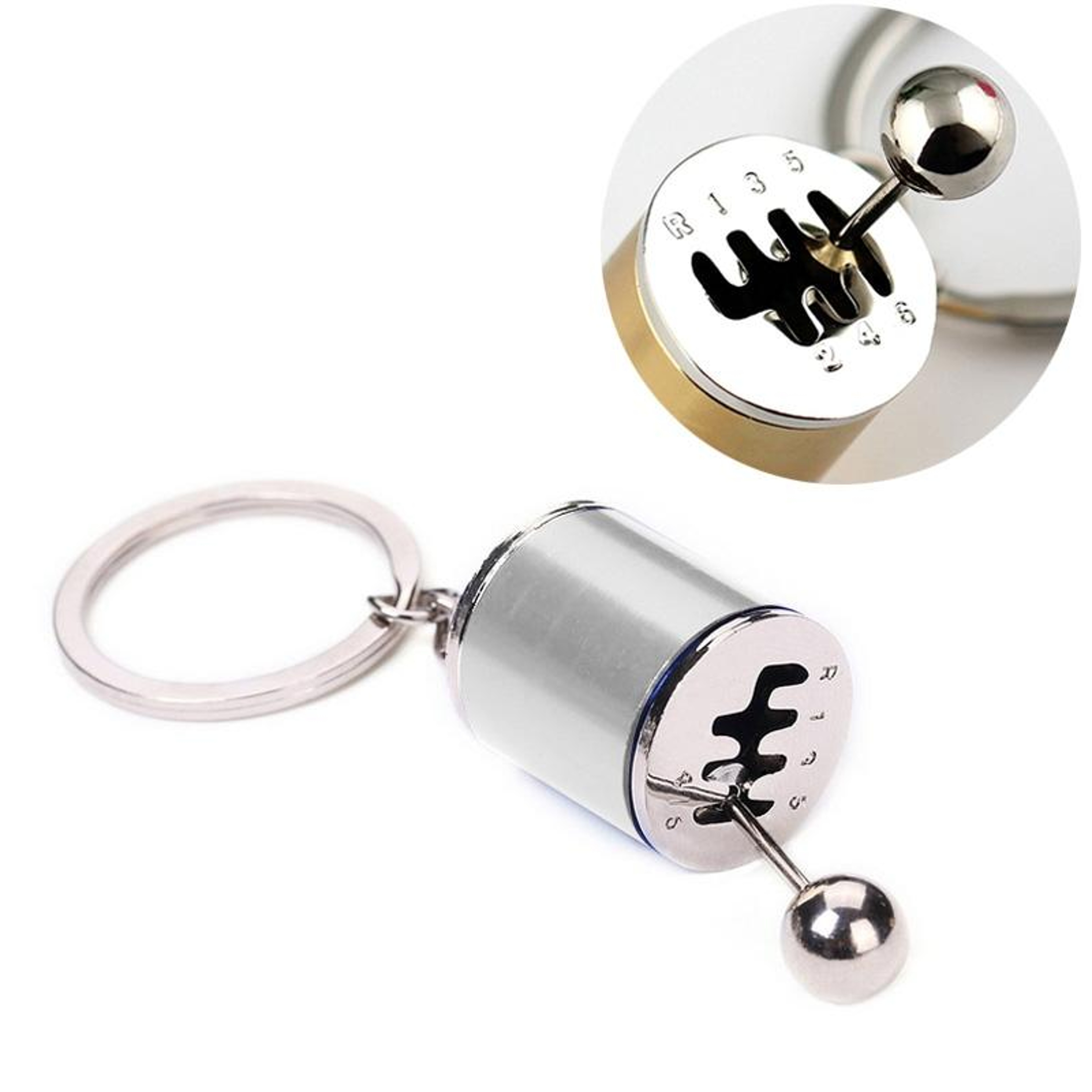 6Speed Manual Gear Shift Keychain Interactive Car Gear Stick Key Ring For Auto Enthusiasts 5