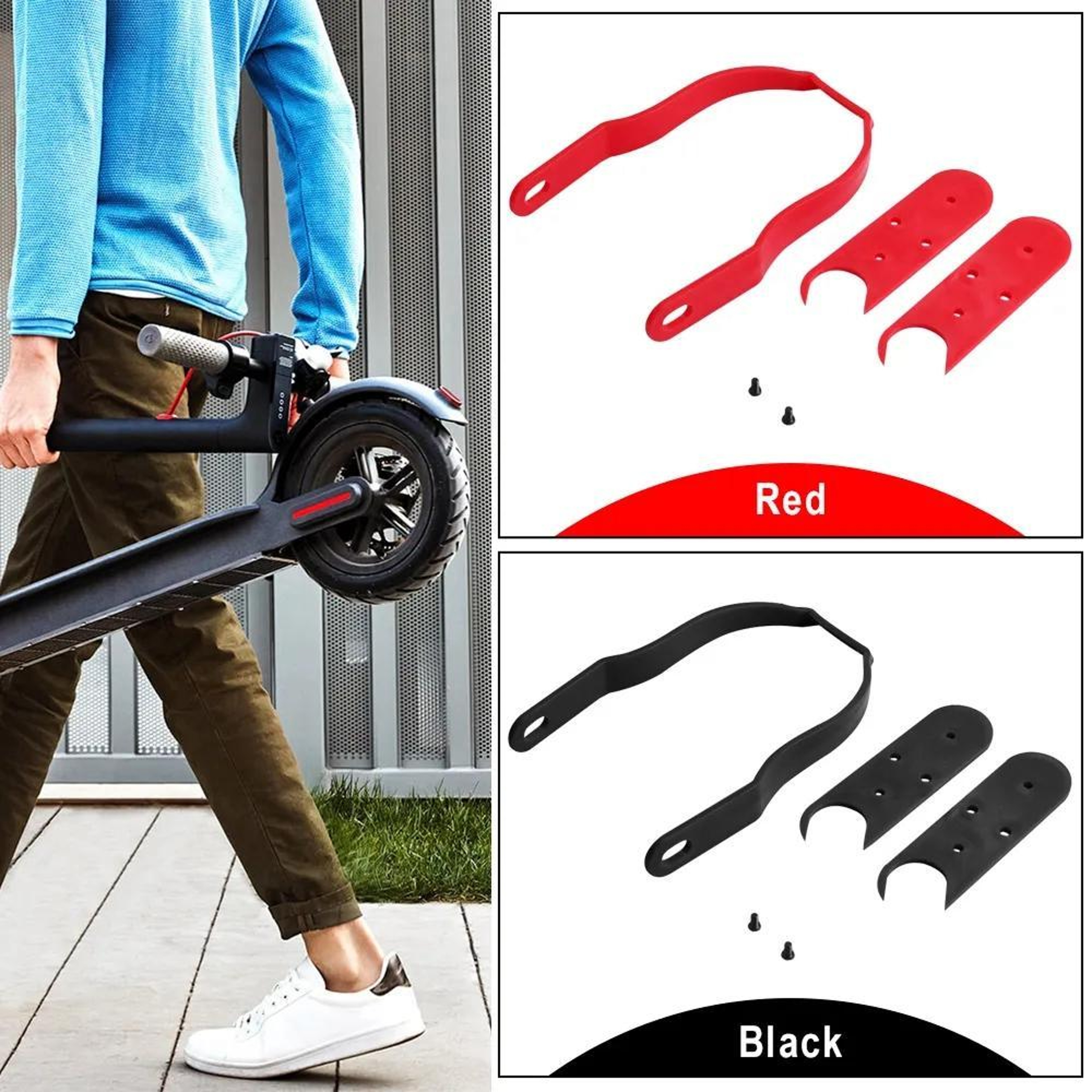 Electric Scooter Rear Fender Support Bracket With Gap Cover Protector 0