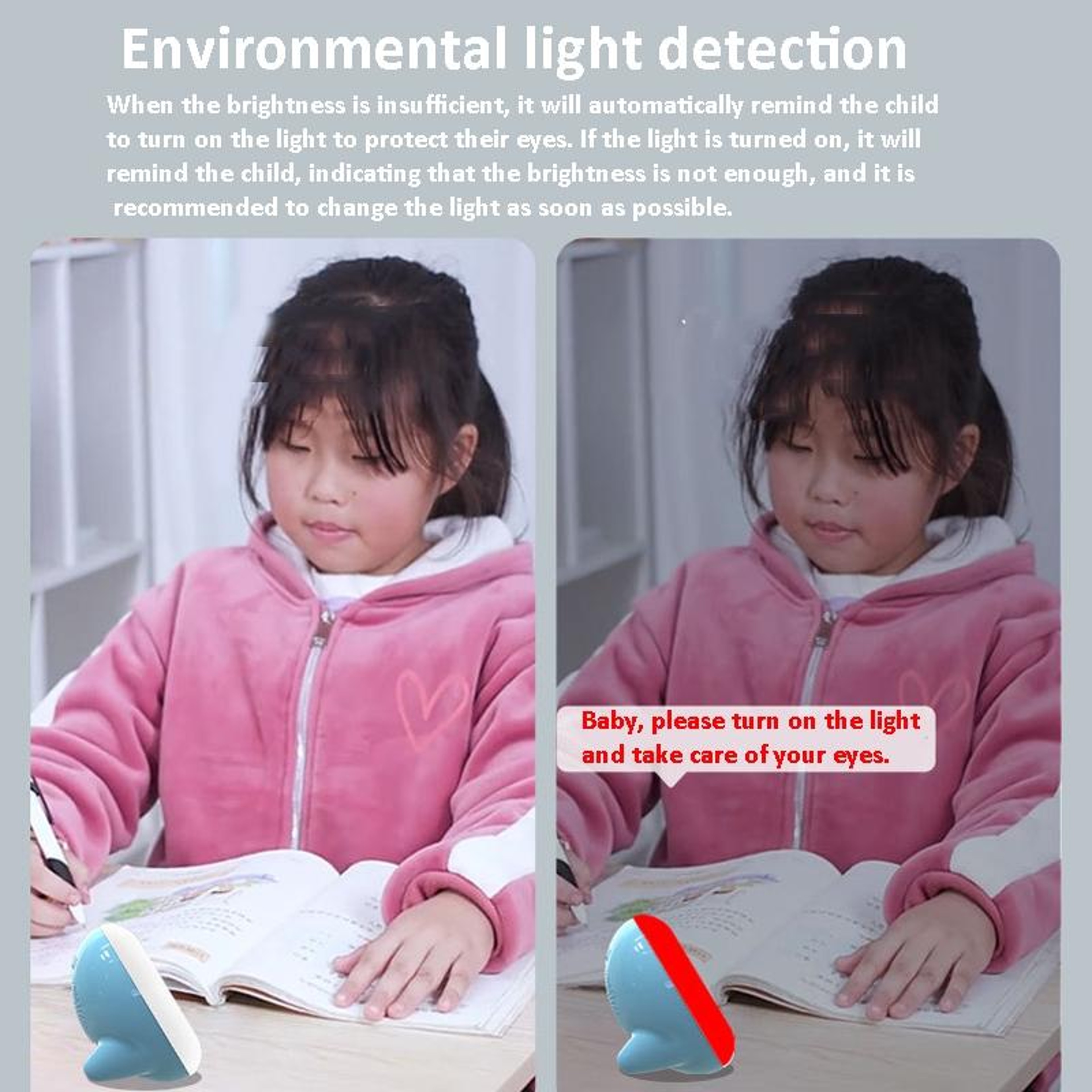 Kids Alarm Clock & Study Reminder Light with Posture Monitor – view 6