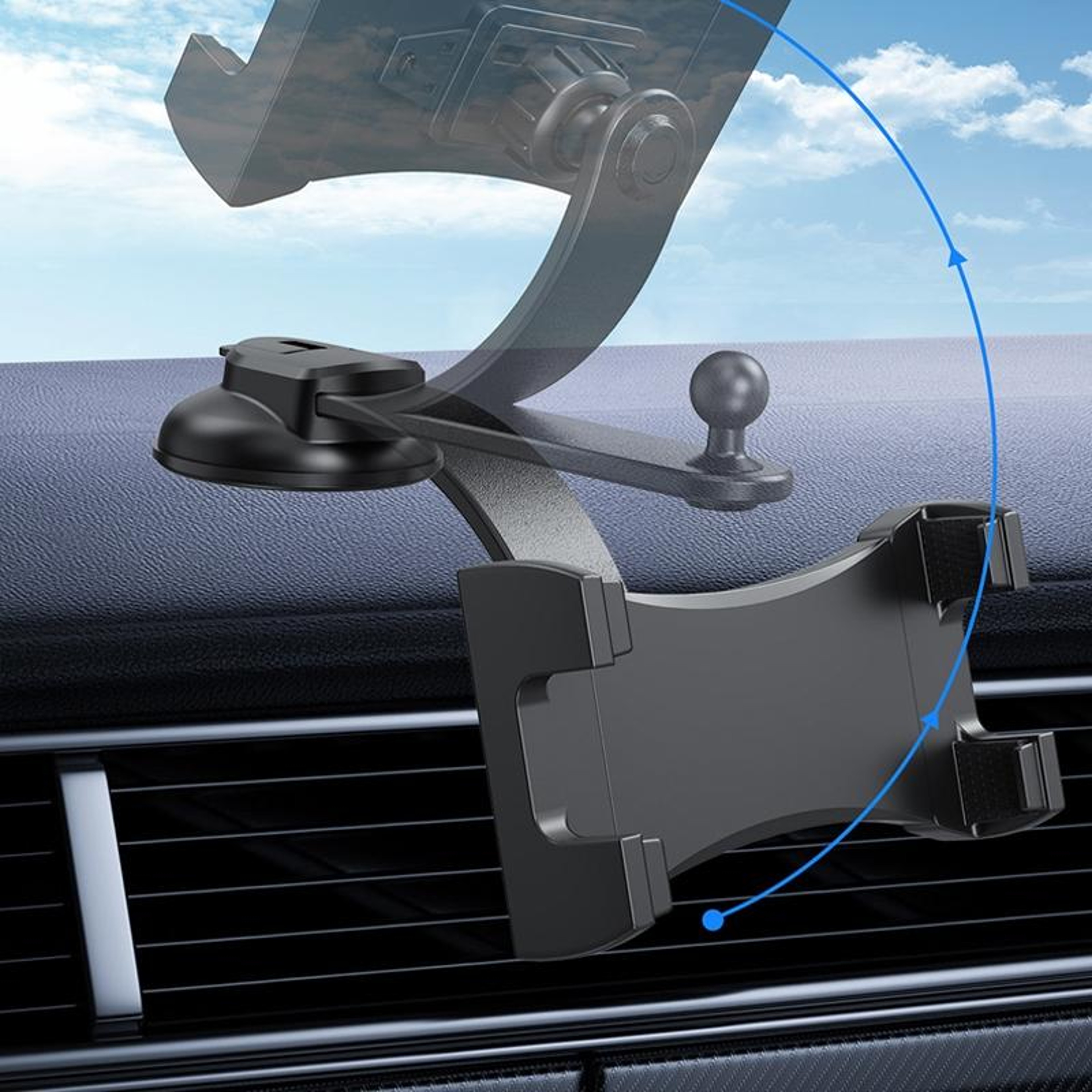 Universal Car Tablet Holder With 360 Suction Mount For IPad  Smartphones 1