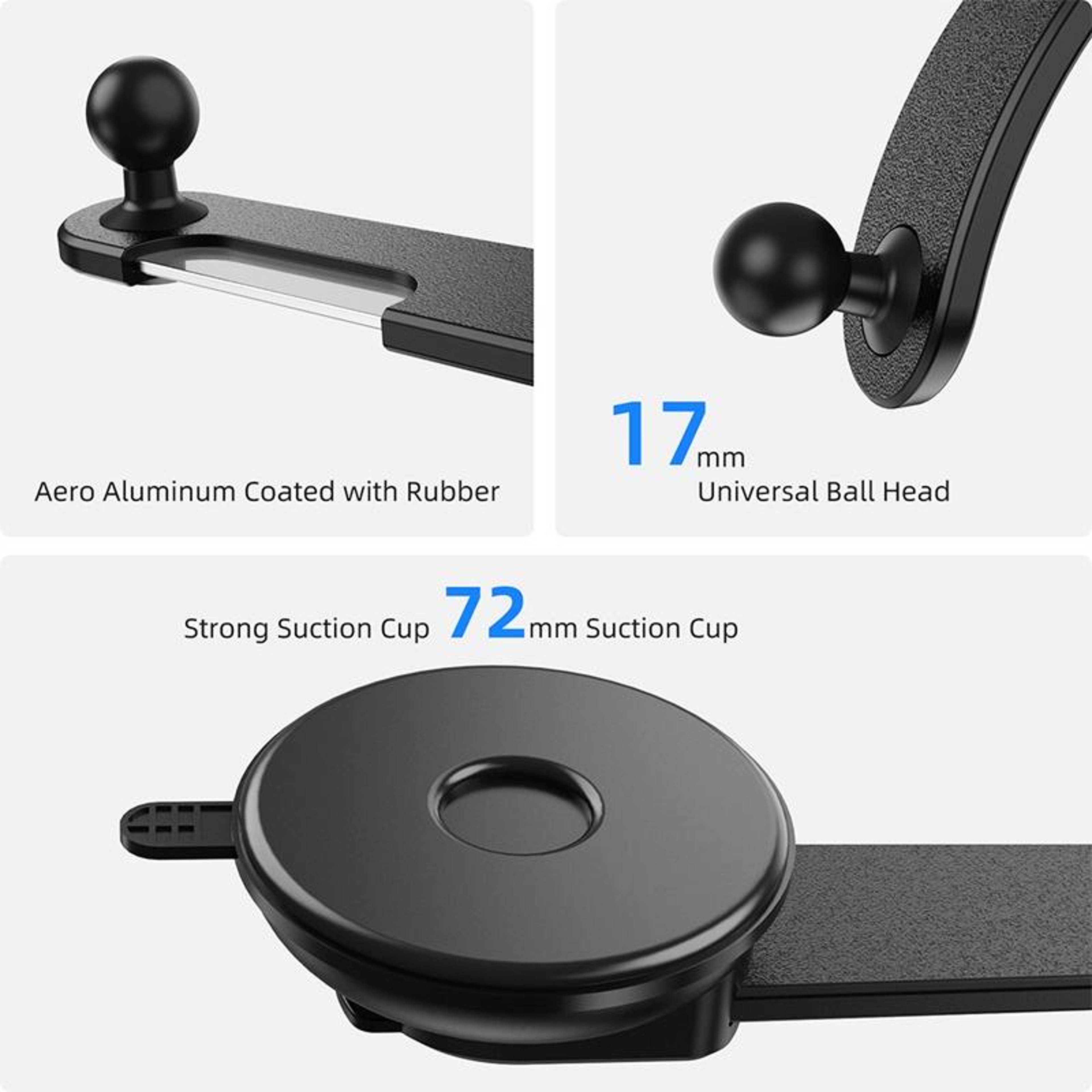 Universal Car Tablet Holder With 360 Suction Mount For IPad  Smartphones 8