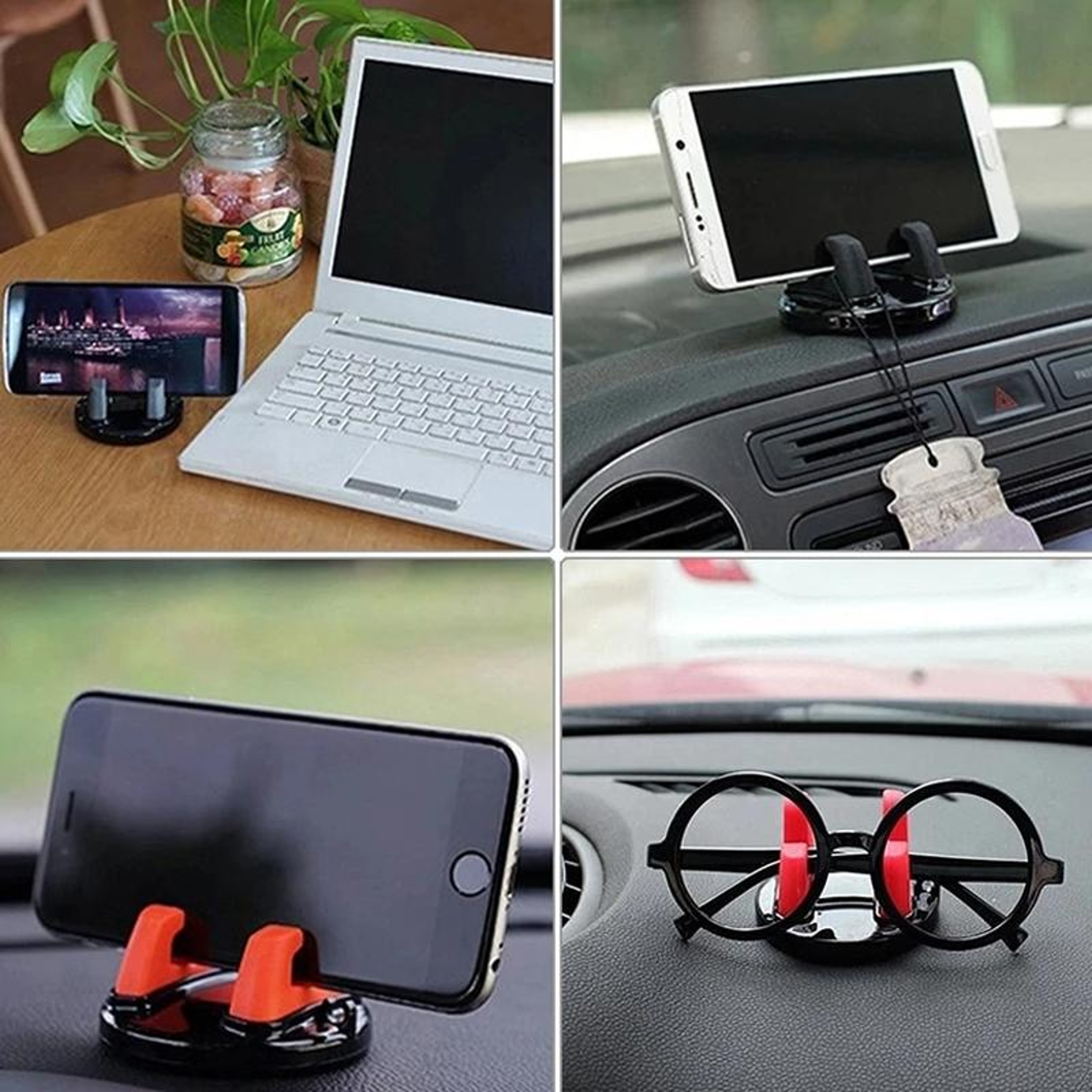 2in1 Car Phone Holder  Temporary Parking Number Plate Dashboard Mount 7