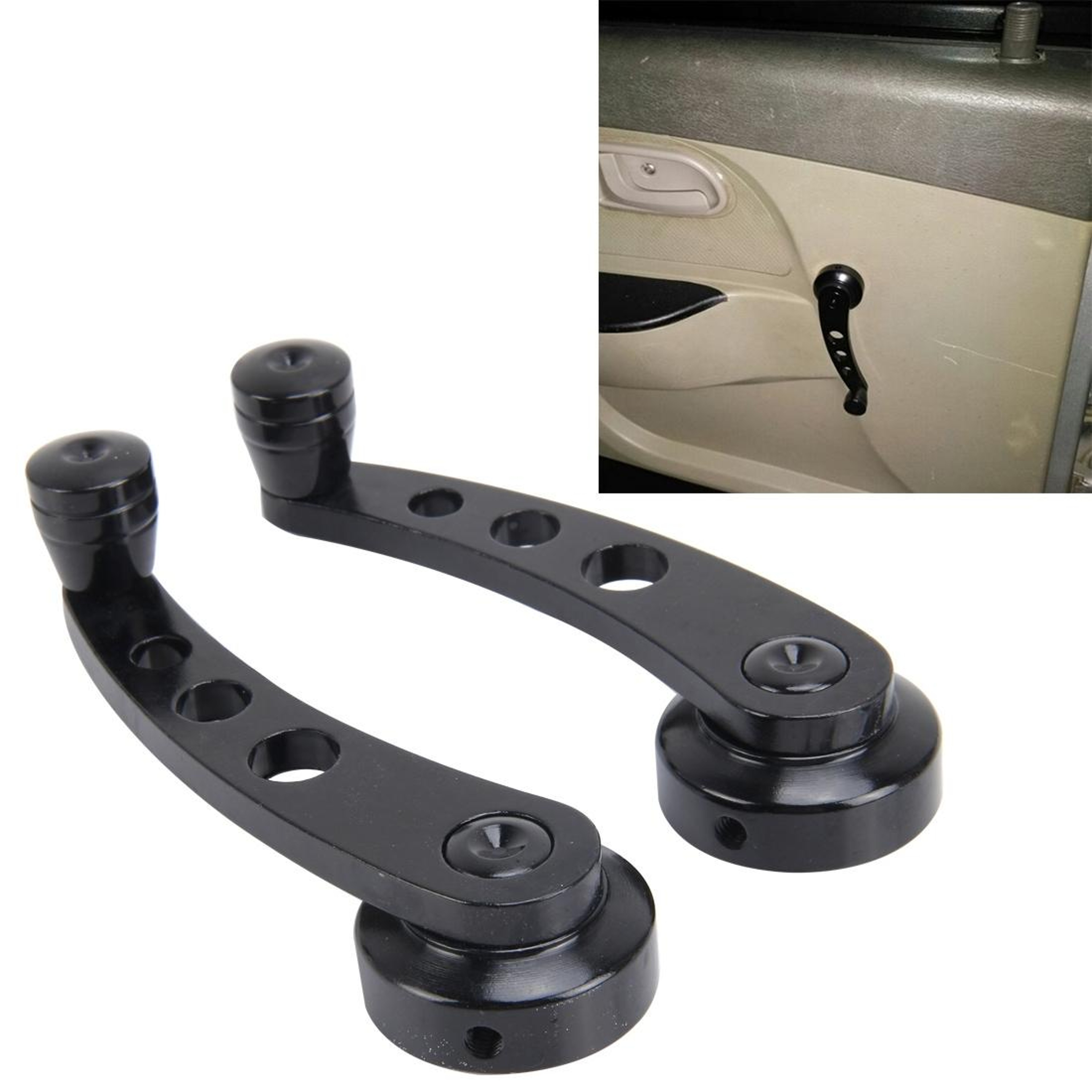 Universal Car Window Crank Handle Replacement Manual Window Winder With Multi Fit Adapters 6