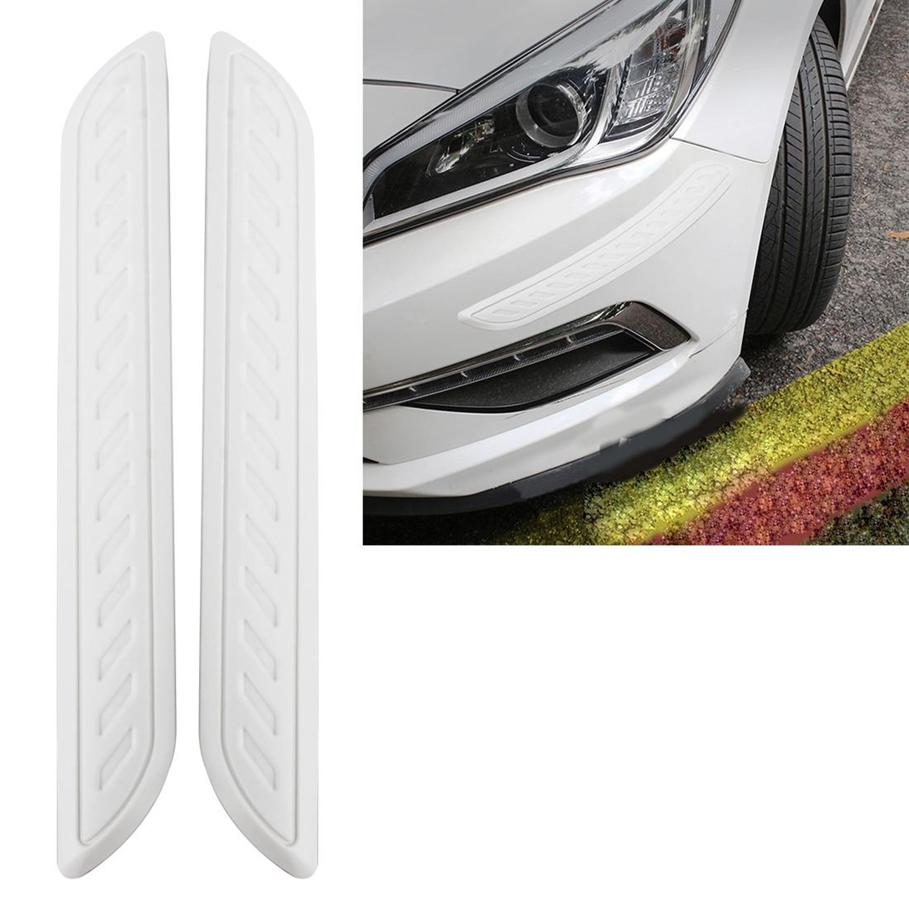 Universal Rubber Car Bumper Guard Protector Strips For Scratch And Impact Protection 5