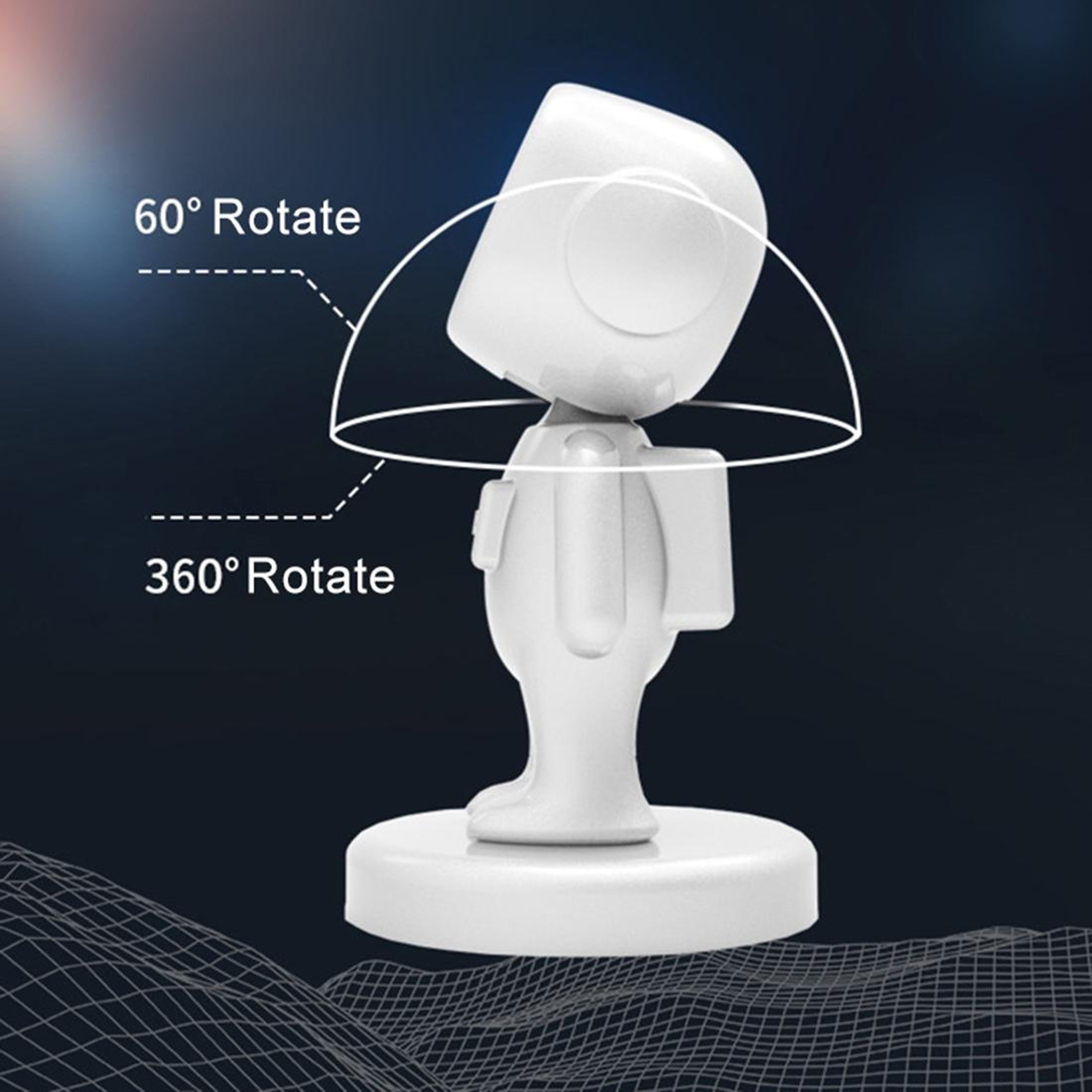 Cute Little People Magnetic Phone Holder 360 Adjustable Car Phone Mount Stand 5