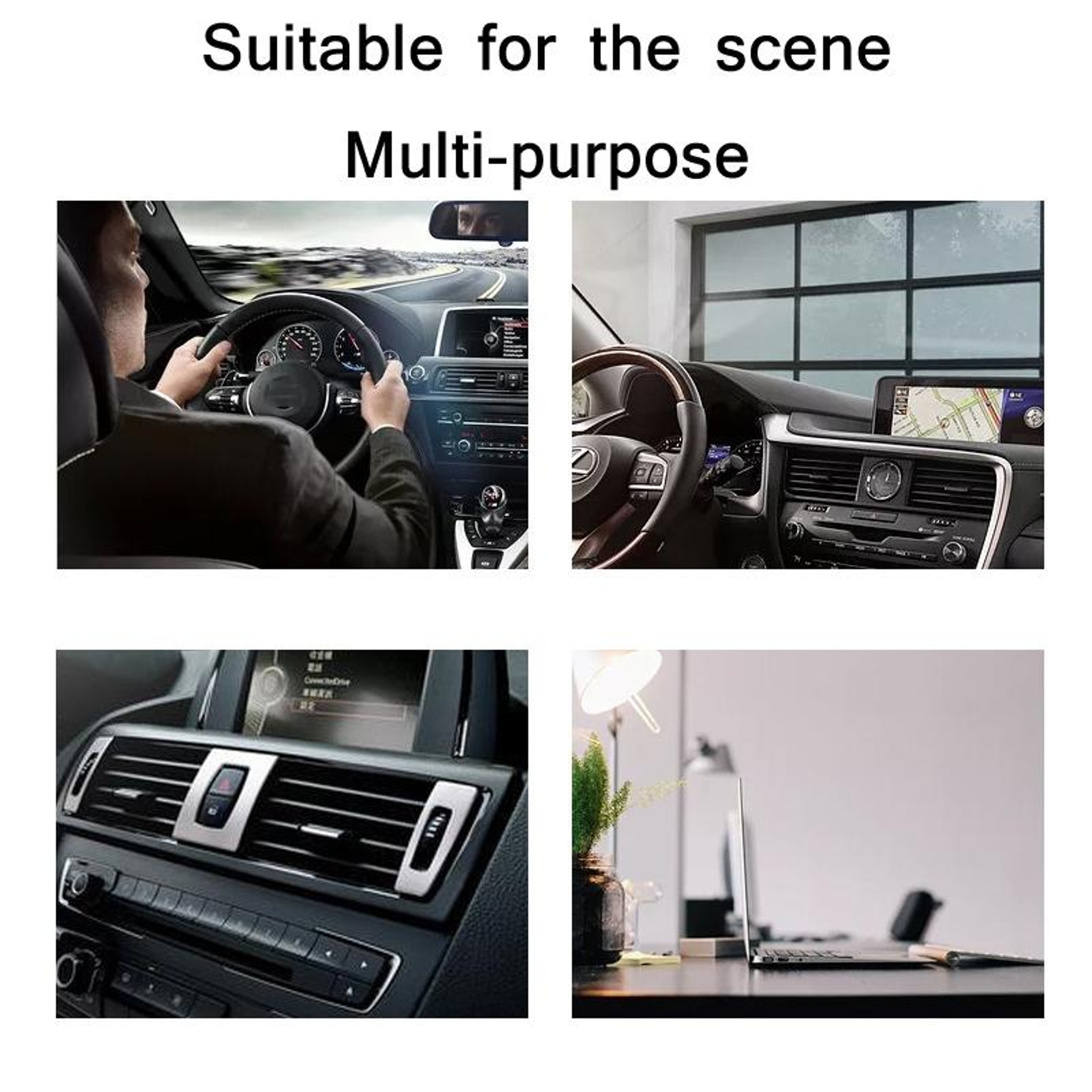 Universal Car Phone Holder With Strong Suction Cup Adjustable Dashboard  Windshield Mount 5