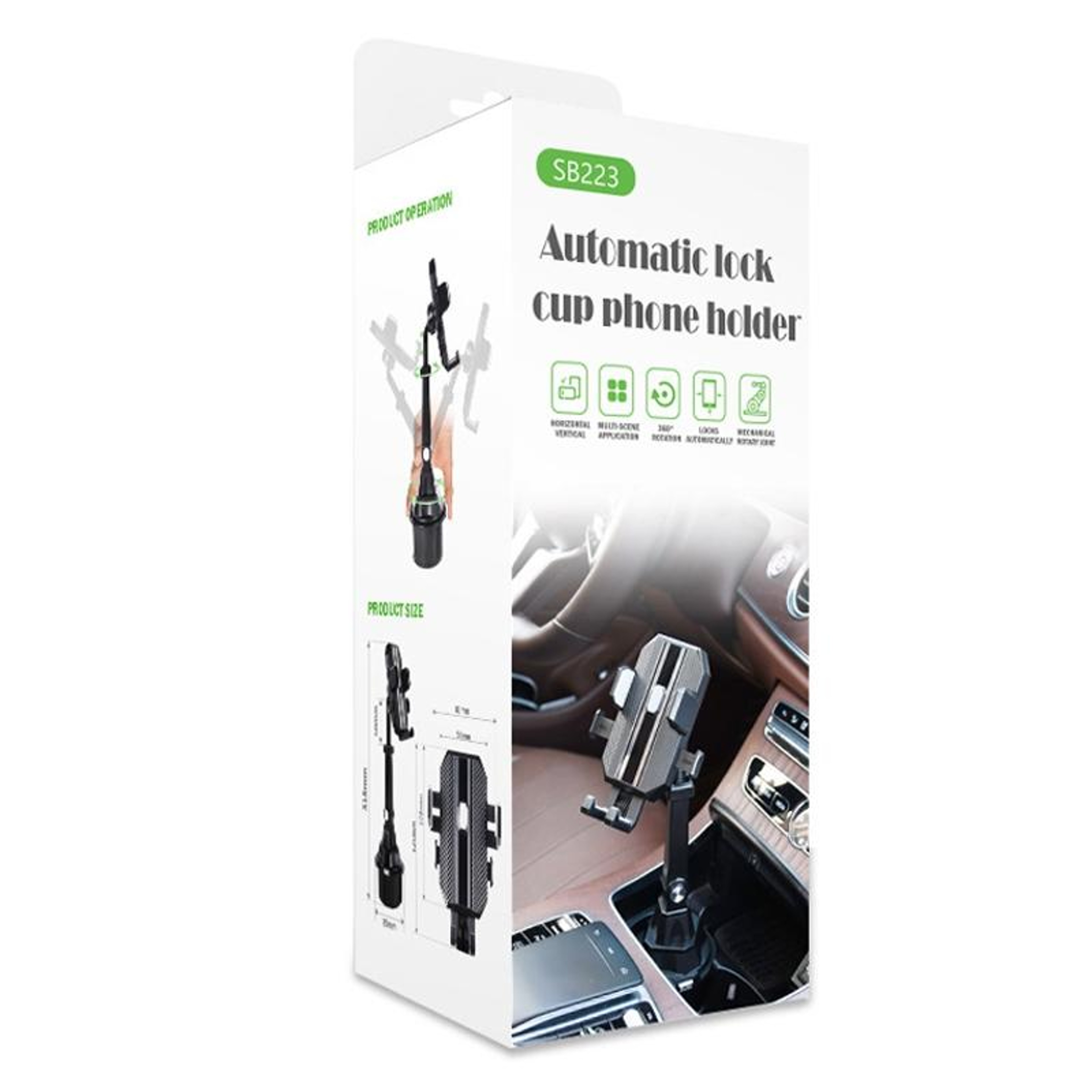 Universal Car Phone Holder Cup Holder Mount with Adjustable Telescopic Arm – view 9