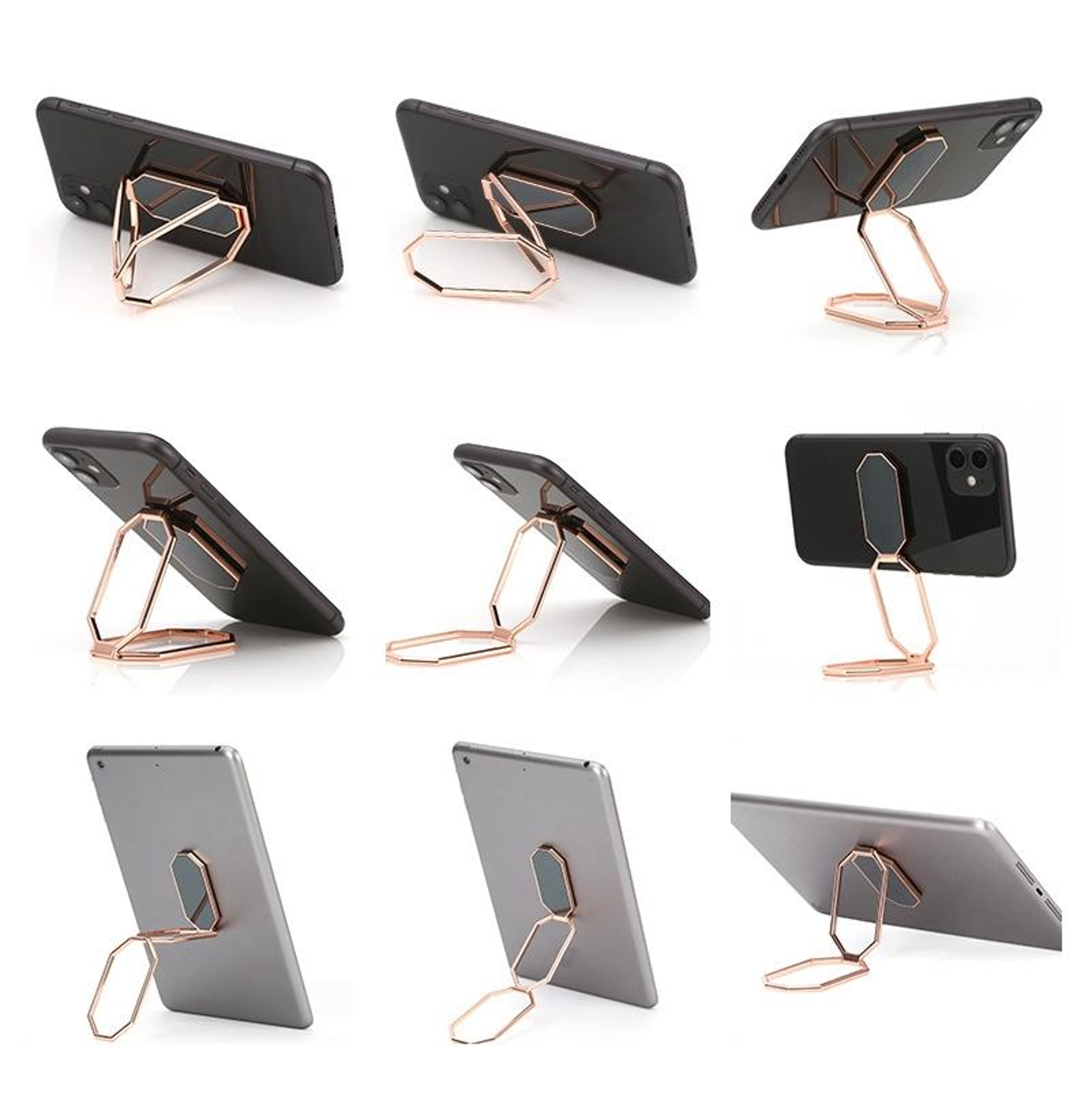 360 Degree Phone Ring Holder Magnetic Phone Grip Kickstand For Car Mount Zinc Alloy 3