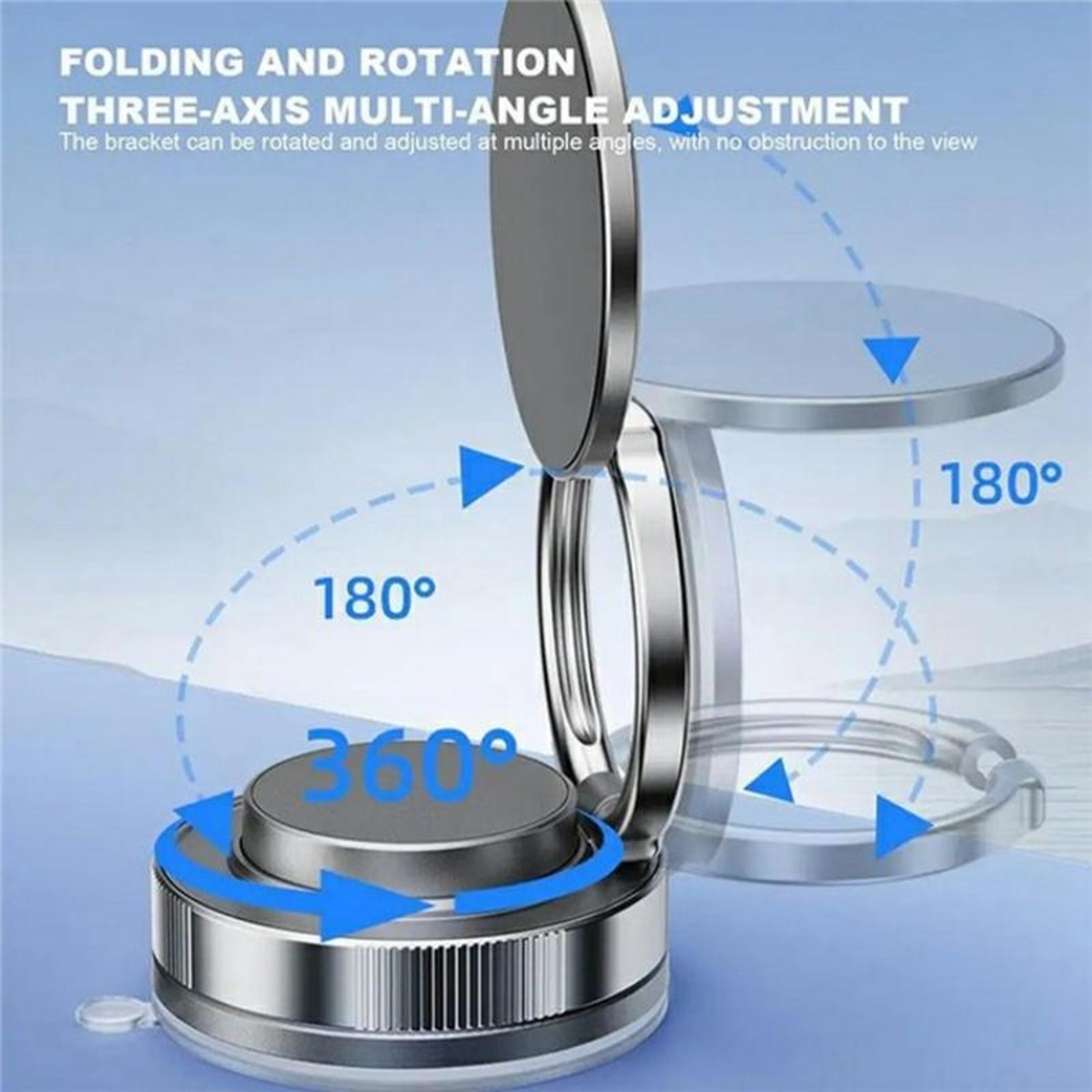 T28 Magnetic Phone Holder Vacuum Suction Car Mount And Desktop Stand With 360 Degree Rotation 6