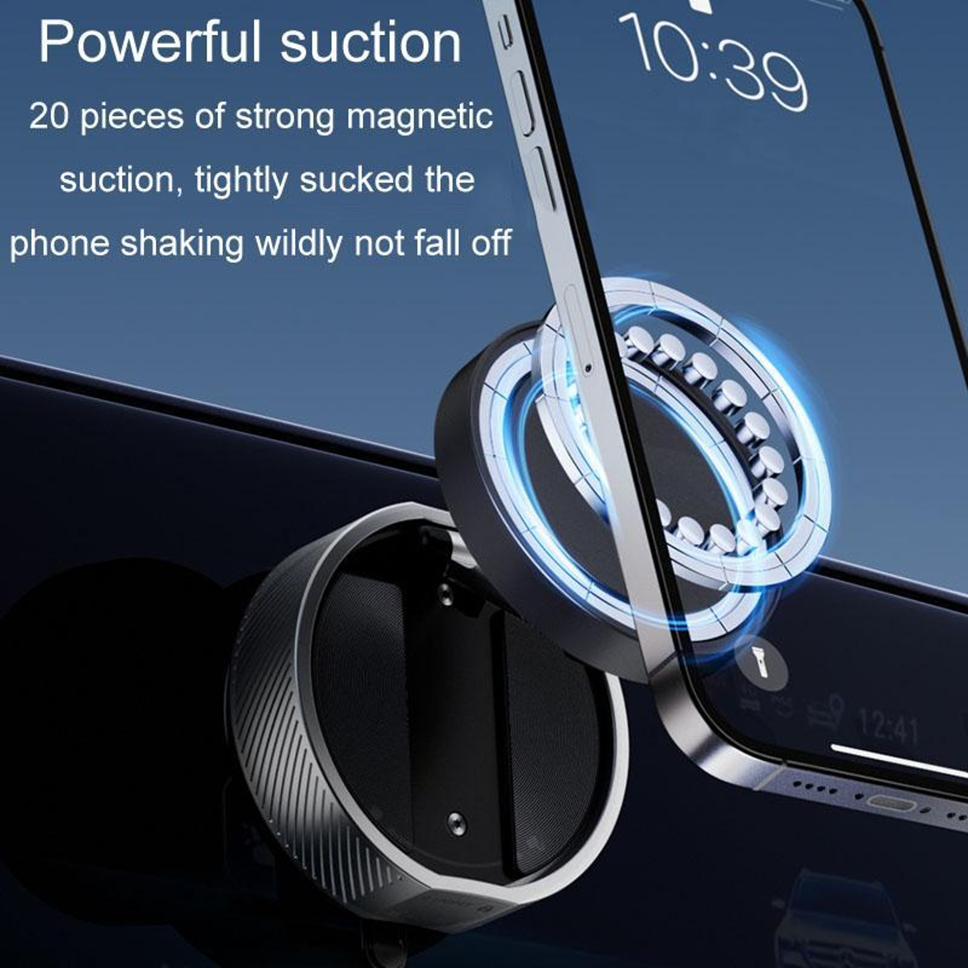 Magnetic Car Phone Holder Foldable Dashboard Navigation Mount For Car Console Windshield 3