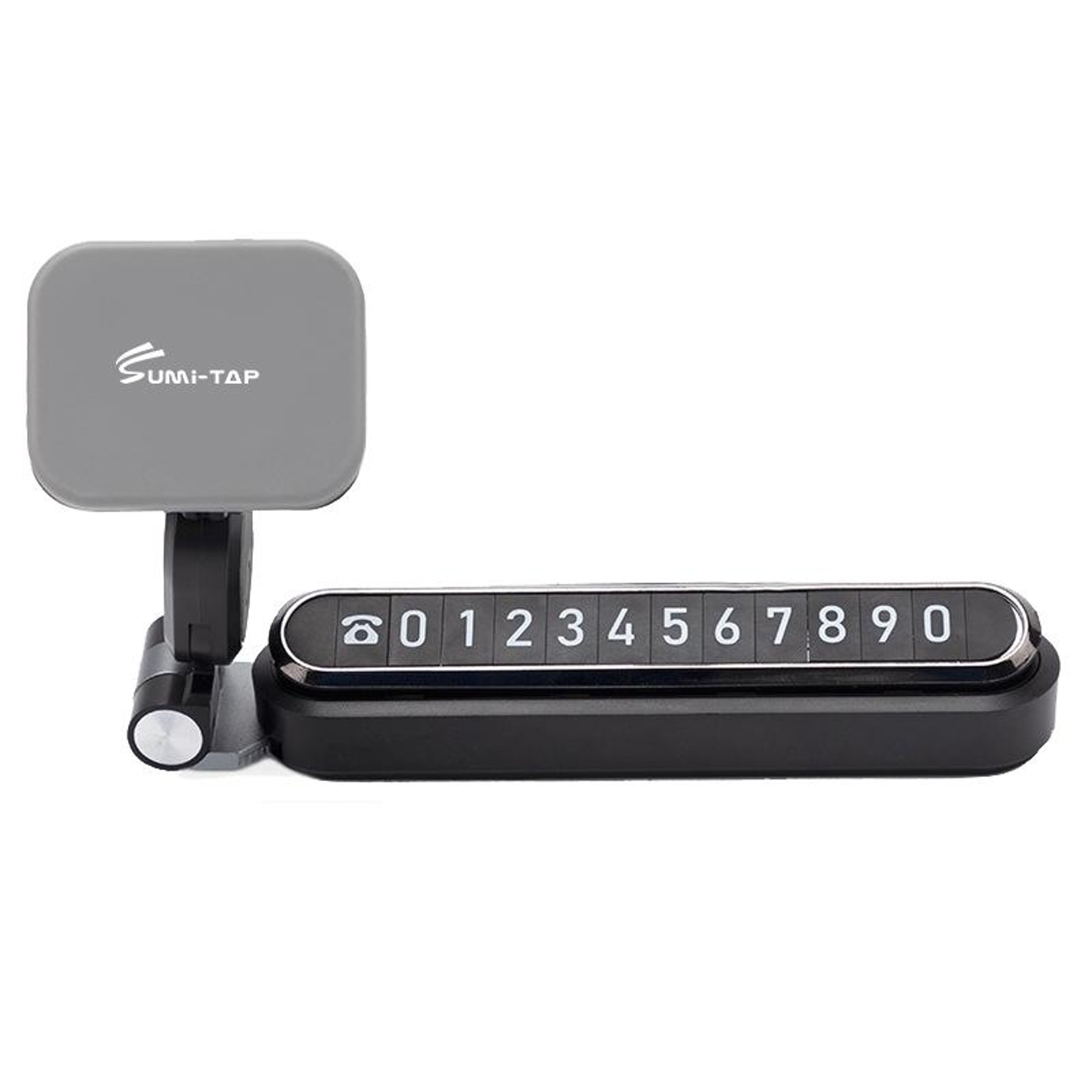 3 In 1 Magnetic Car Phone Holder With Parking Number Card Dashboard Mount 360 Adjustable 8
