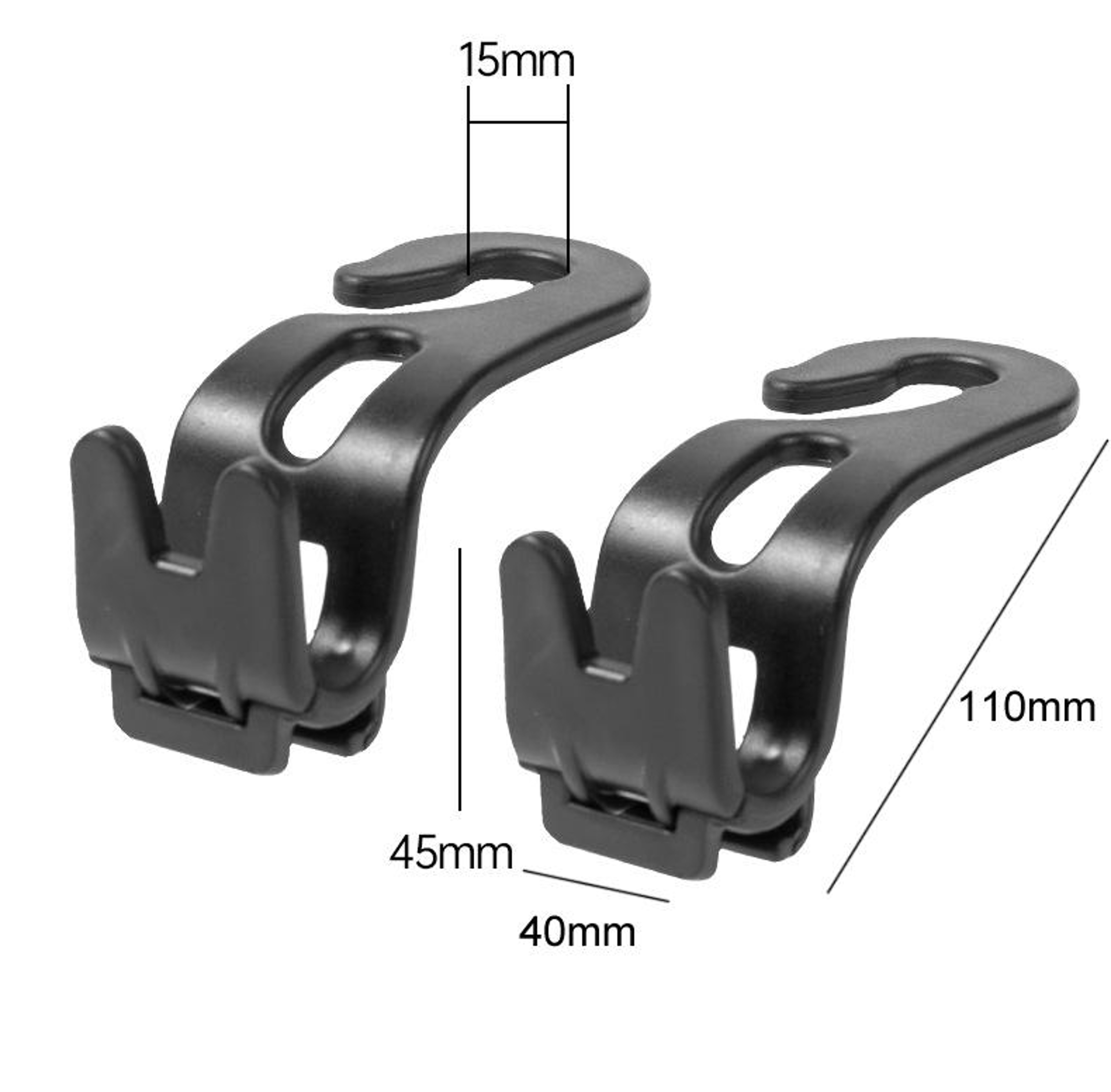 3PCS Car Seat Headrest Hook Foldable Car Headrest Hook With Phone Holder Heavy Duty Bag Organizer 2