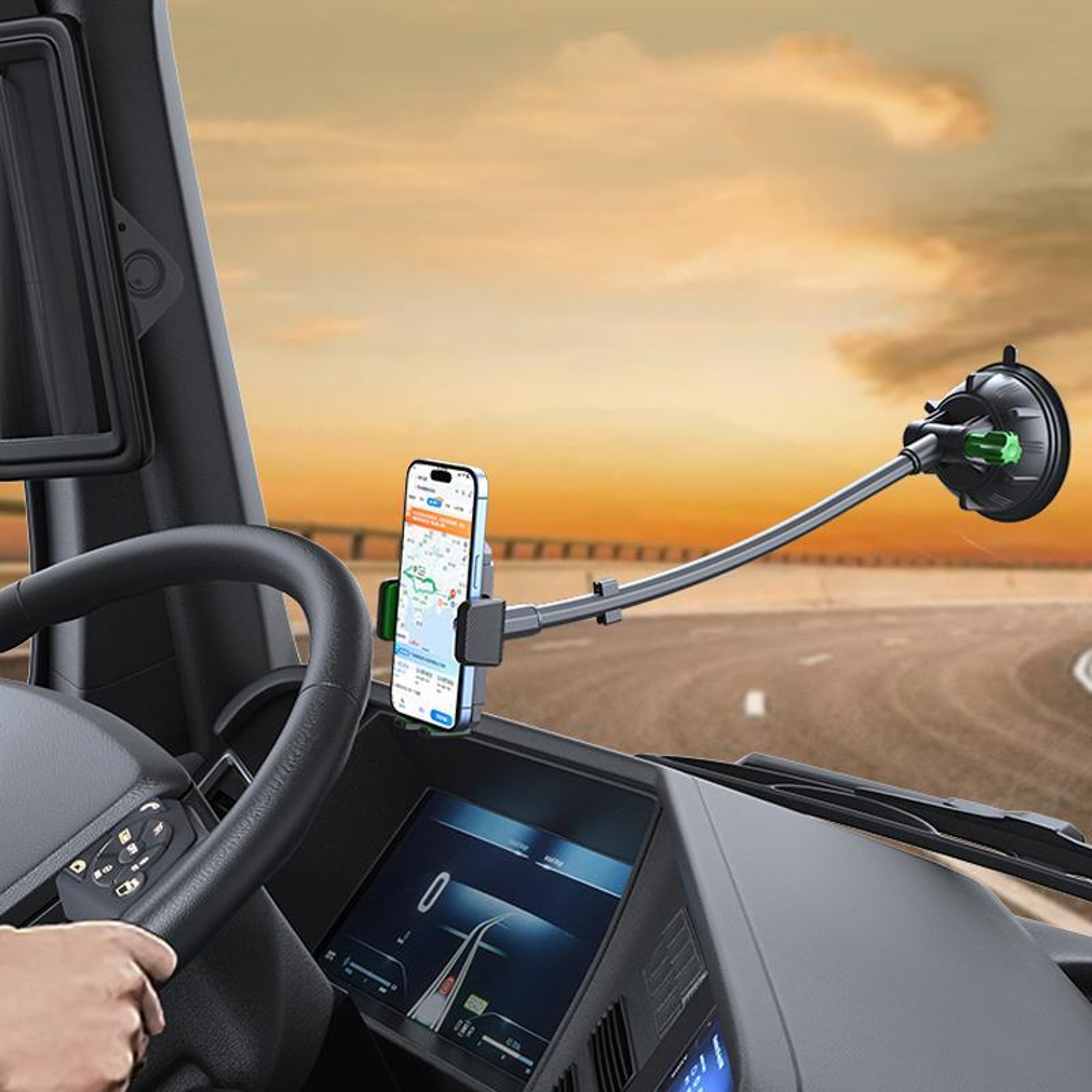 Flexible Car Phone Holder Dashboard Windshield Mount with Strong Suction for 4.7 to 7.2 Inch Phones – view 5