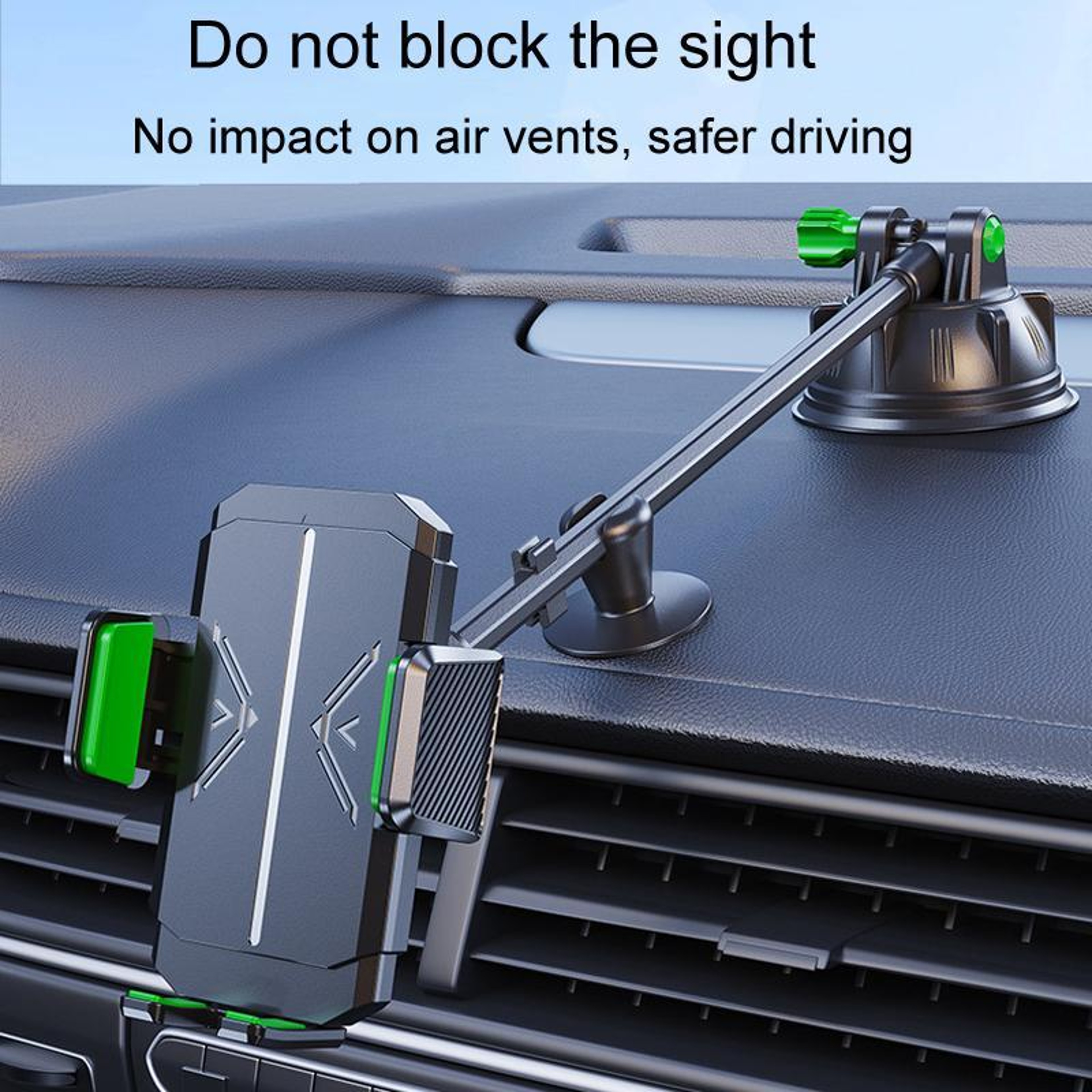 Flexible Car Phone Holder Dashboard Windshield Mount with Strong Suction for 4.7 to 7.2 Inch Phones – view 12
