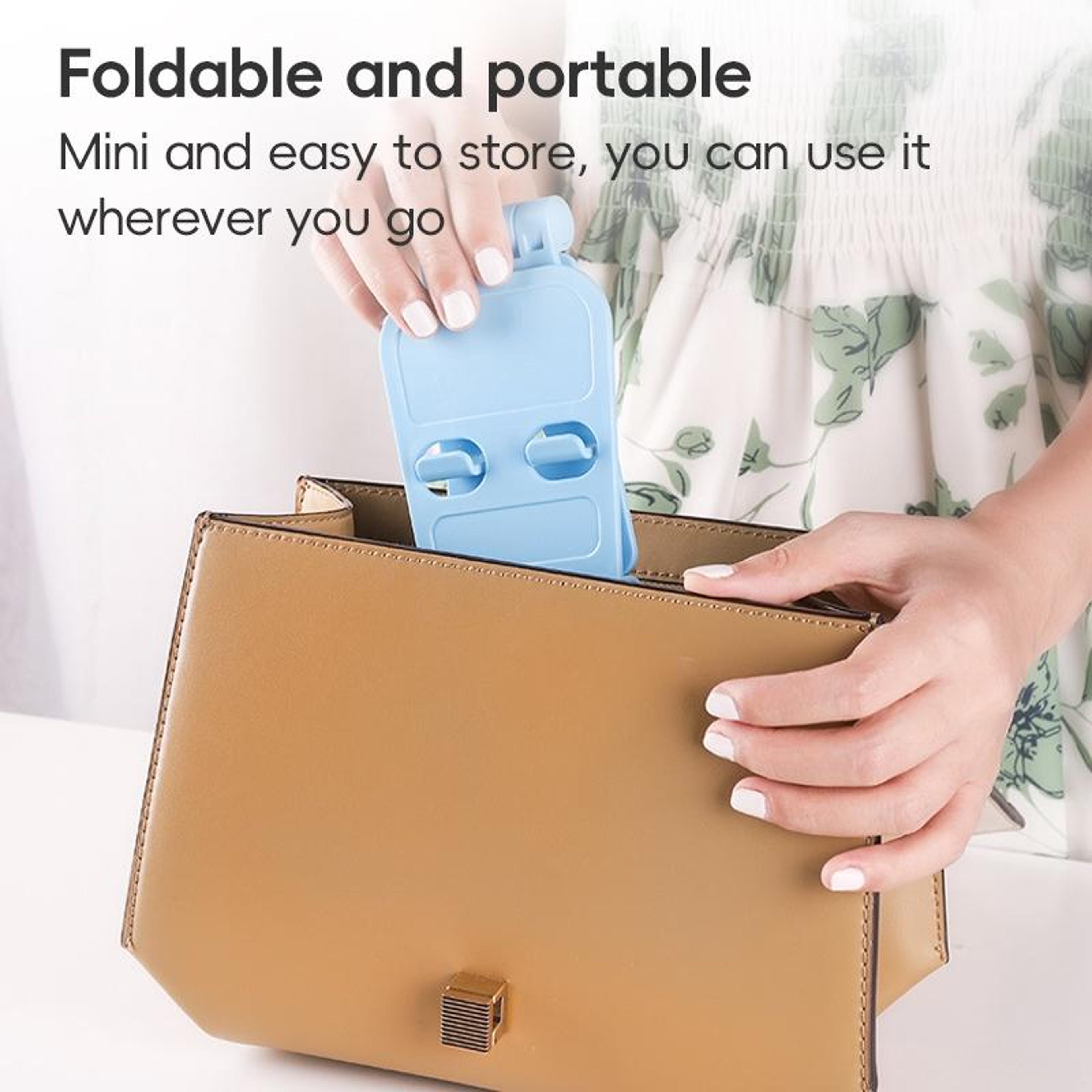 WQ 02 Foldable Phone Stand Adjustable Desktop Phone Holder For Hands Free Viewing 4