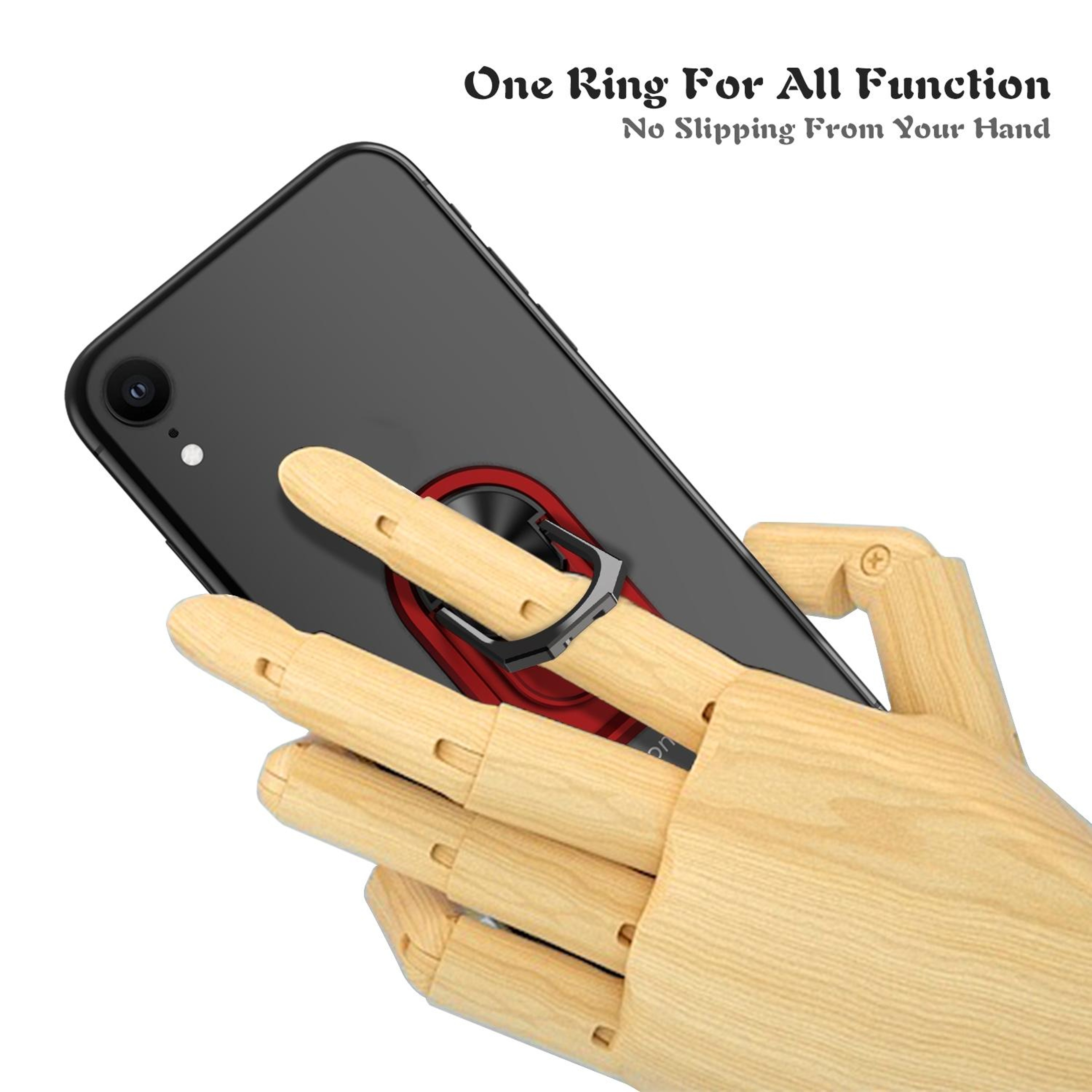 Universal Magnetic Phone Ring Holder 360 Rotating Foldable Phone Grip Stand With Strong Adhesive 6