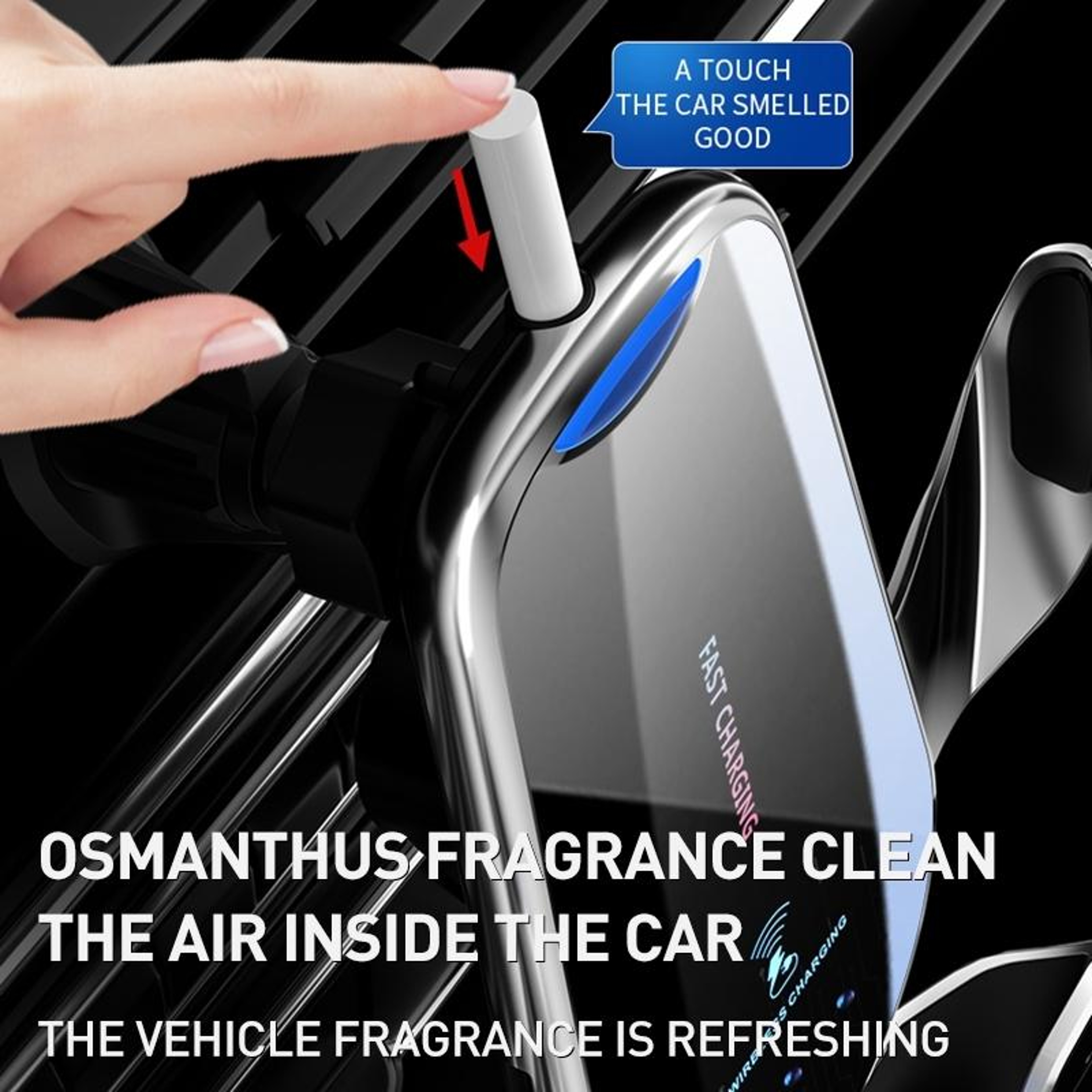 G10 Wireless Car Charger Automatic Car Phone Holder Fast Charging Air Vent Mount with Infrared Sensor – view 10
