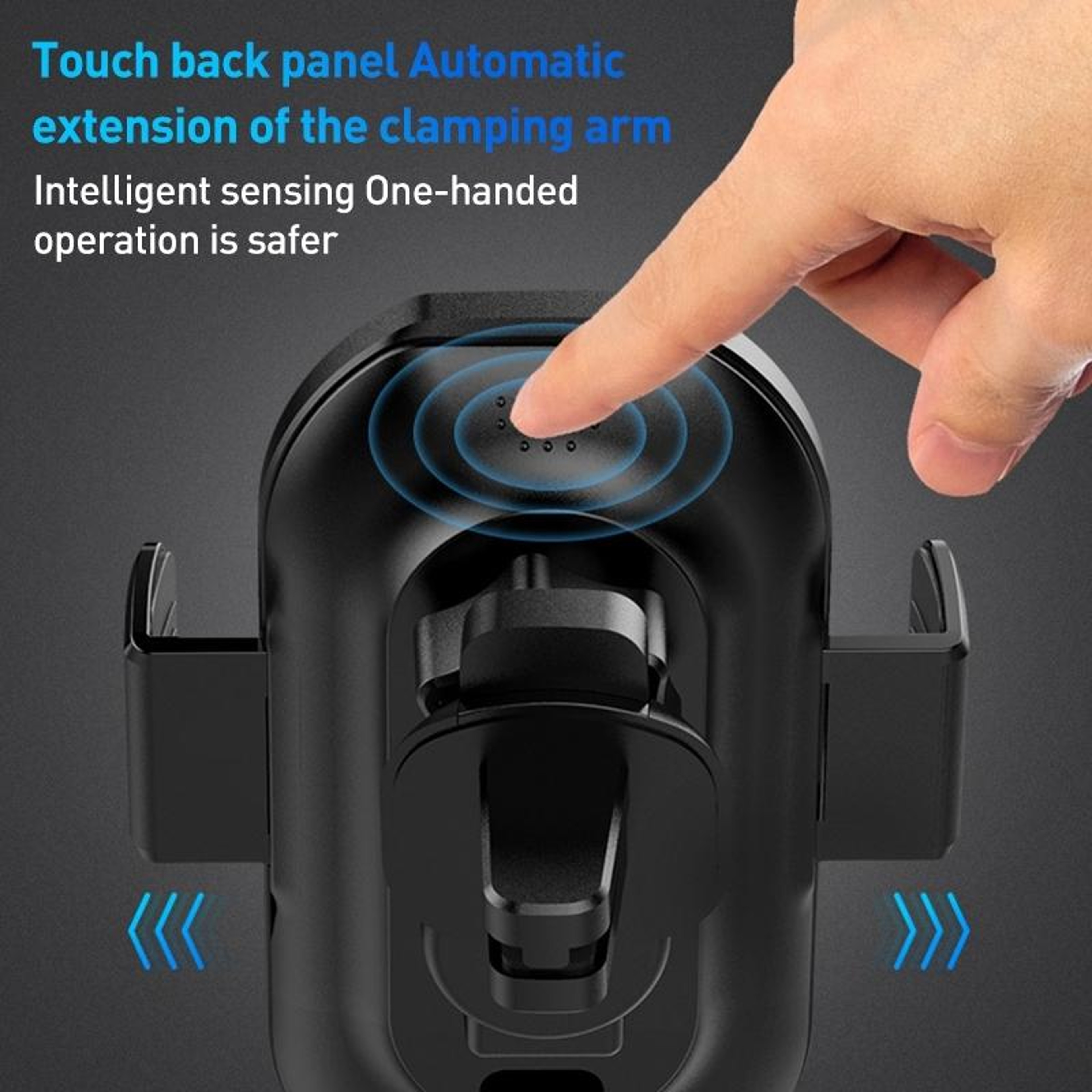 A7s Wireless Car Charger Automatic Car Phone Holder Fast Charging Air Vent Mount – view 5