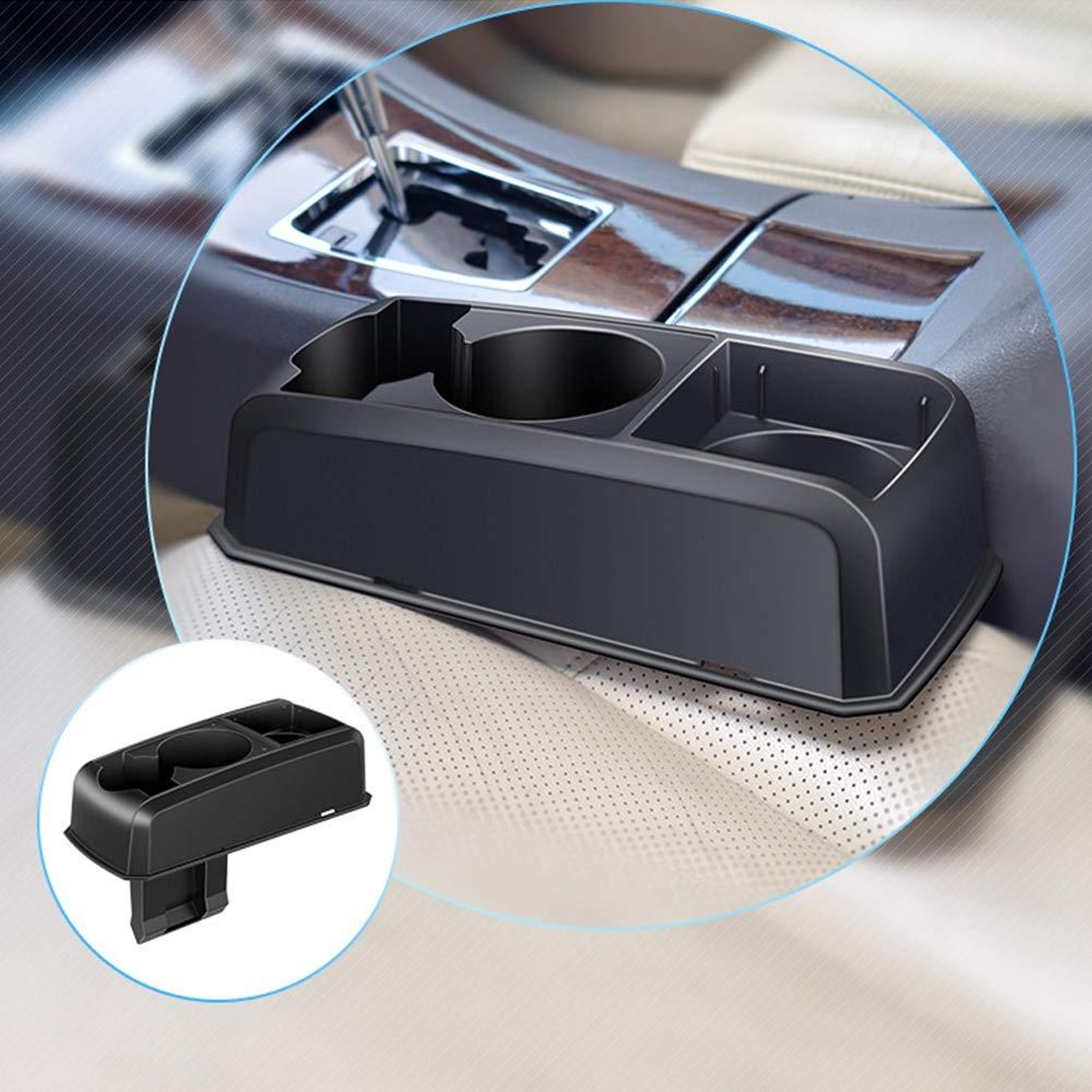 Universal Car Seat Gap Organizer With Car Cup Holder And Car Seat Storage Box 0