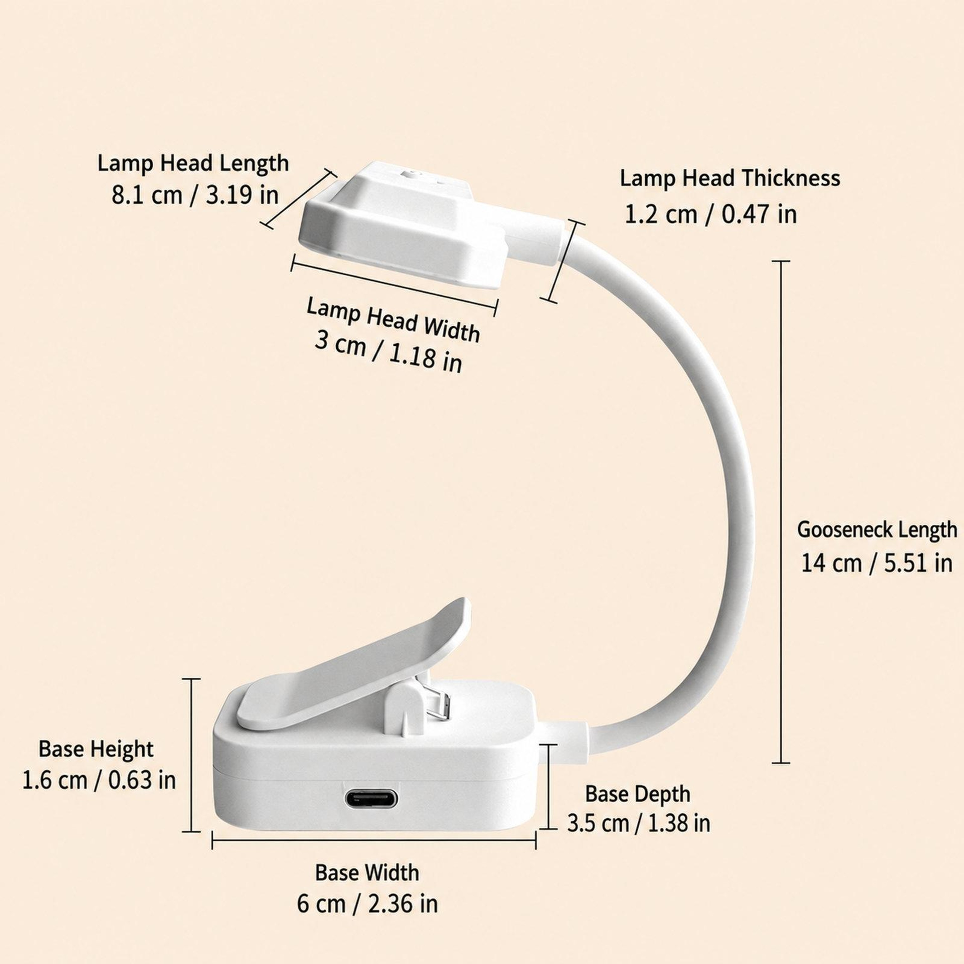 LED Clip On Lamp Eye Caring Reading Light with 3 Color Modes for Students and Study Desks – view 10