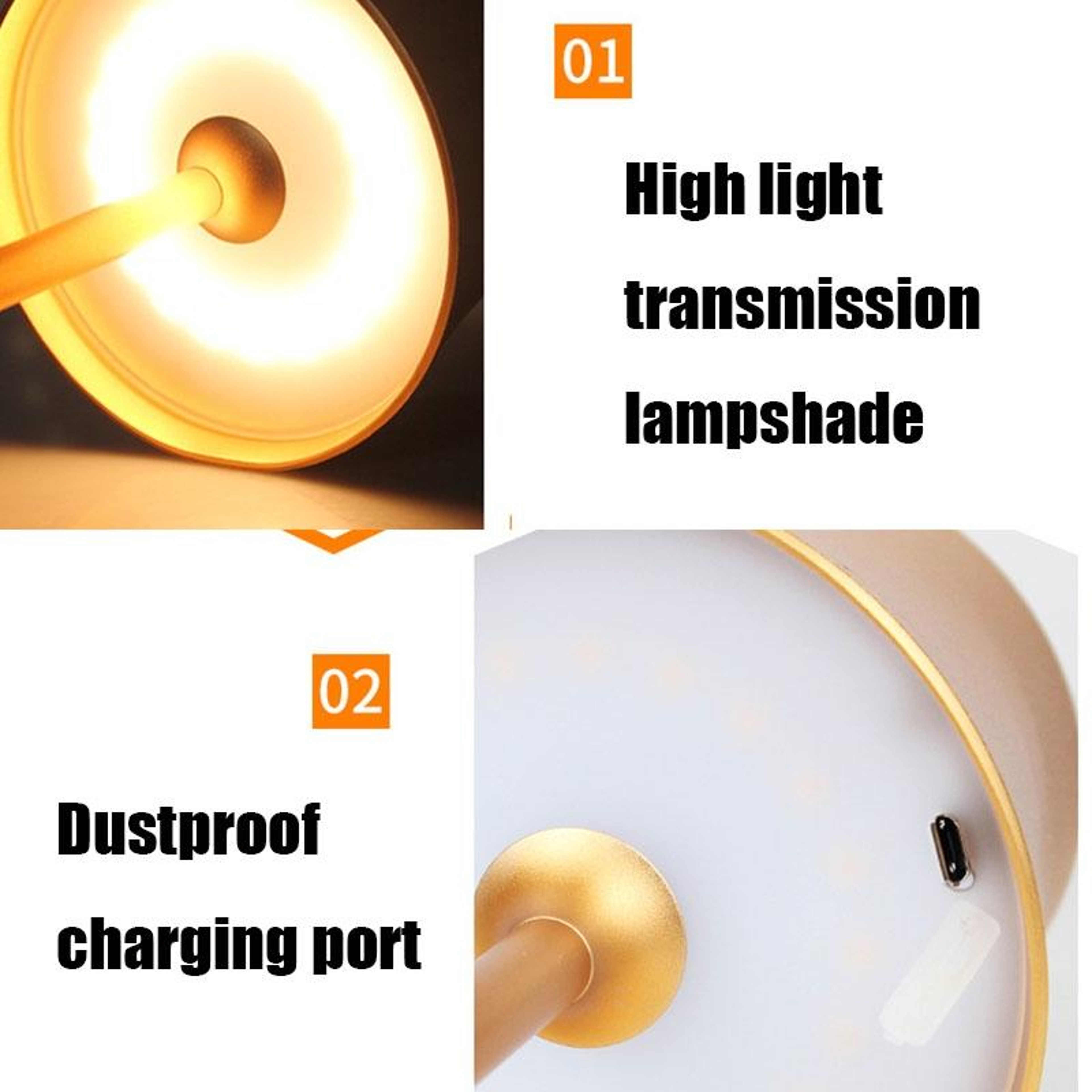 LED Desk Lamp Eye Protection Touch Control Bedside Reading Lamp For Study Baby Feeding And Night Us 3