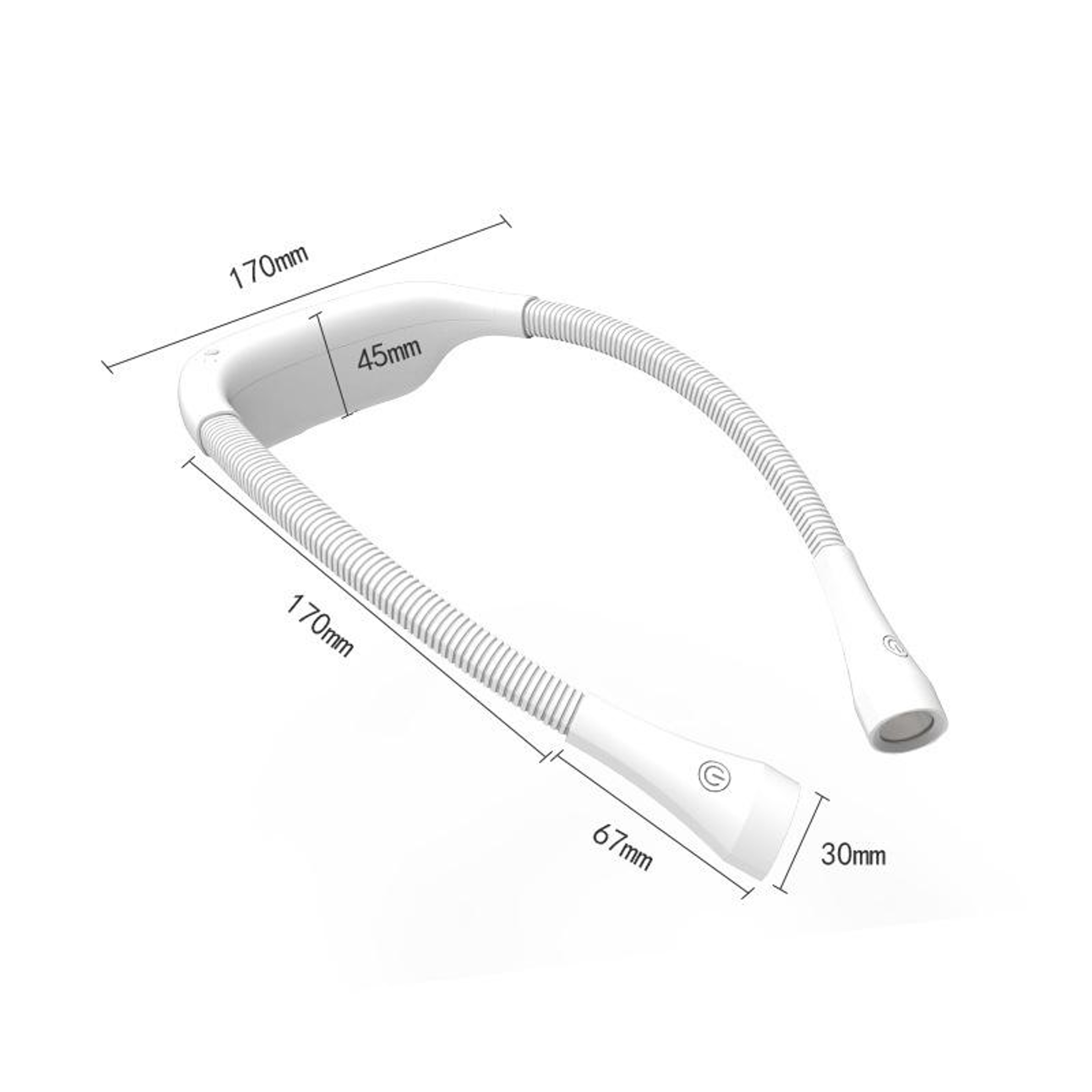USB Rechargeable Neck Reading Light With 3 Color Modes And Stepless Dimming For Eye Protection 2