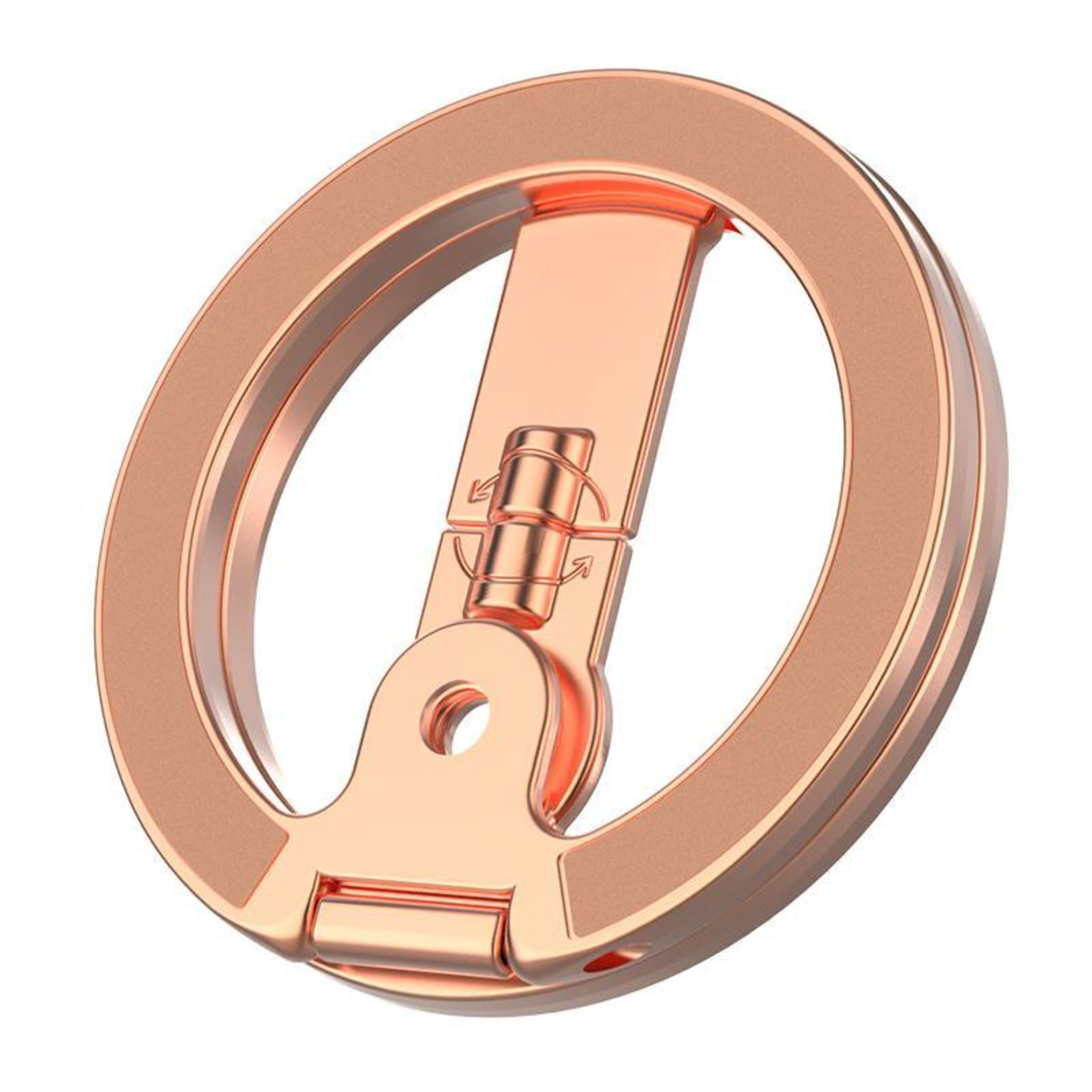 Magnetic Phone Holder With 360 Rotating Foldable Ring Stand Double Sided MagSafe Compatible Grip 2