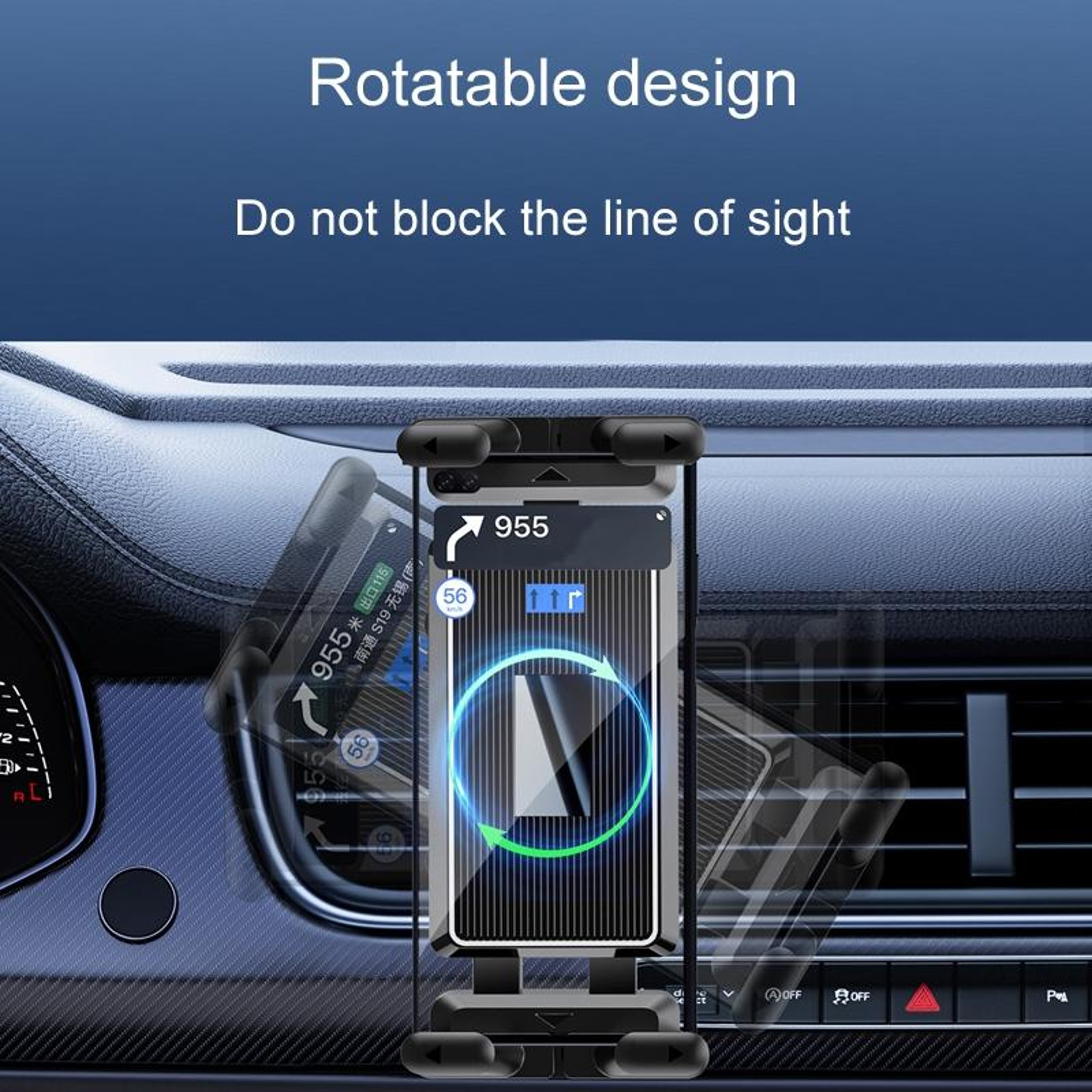 Universal Car Phone Holder Air Vent Mount For Phones And Tablets With 360 Rotation 9