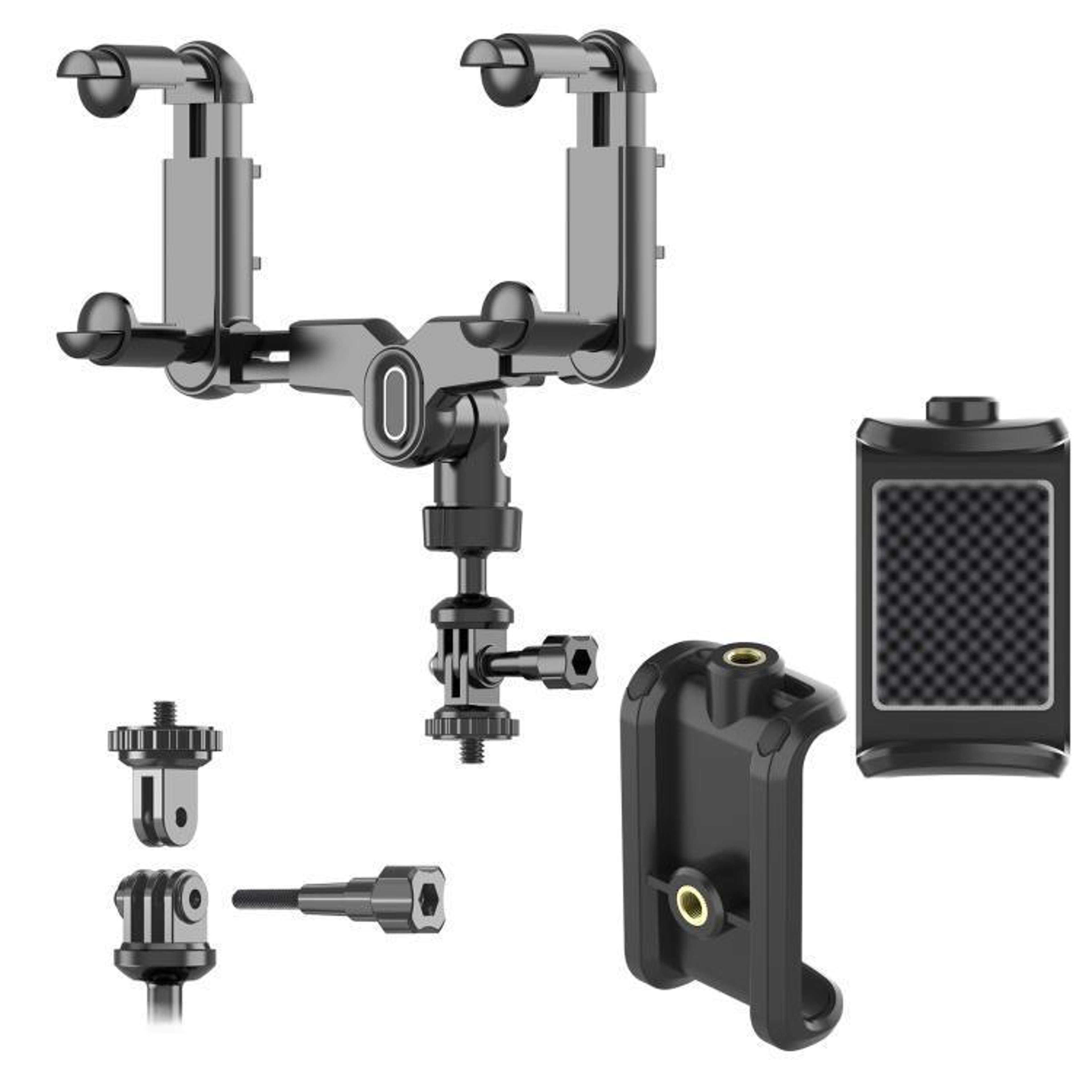 Universal Car Phone Mount Rearview Mirror Camera Holder Adjustable Sports Camera Bracket 1