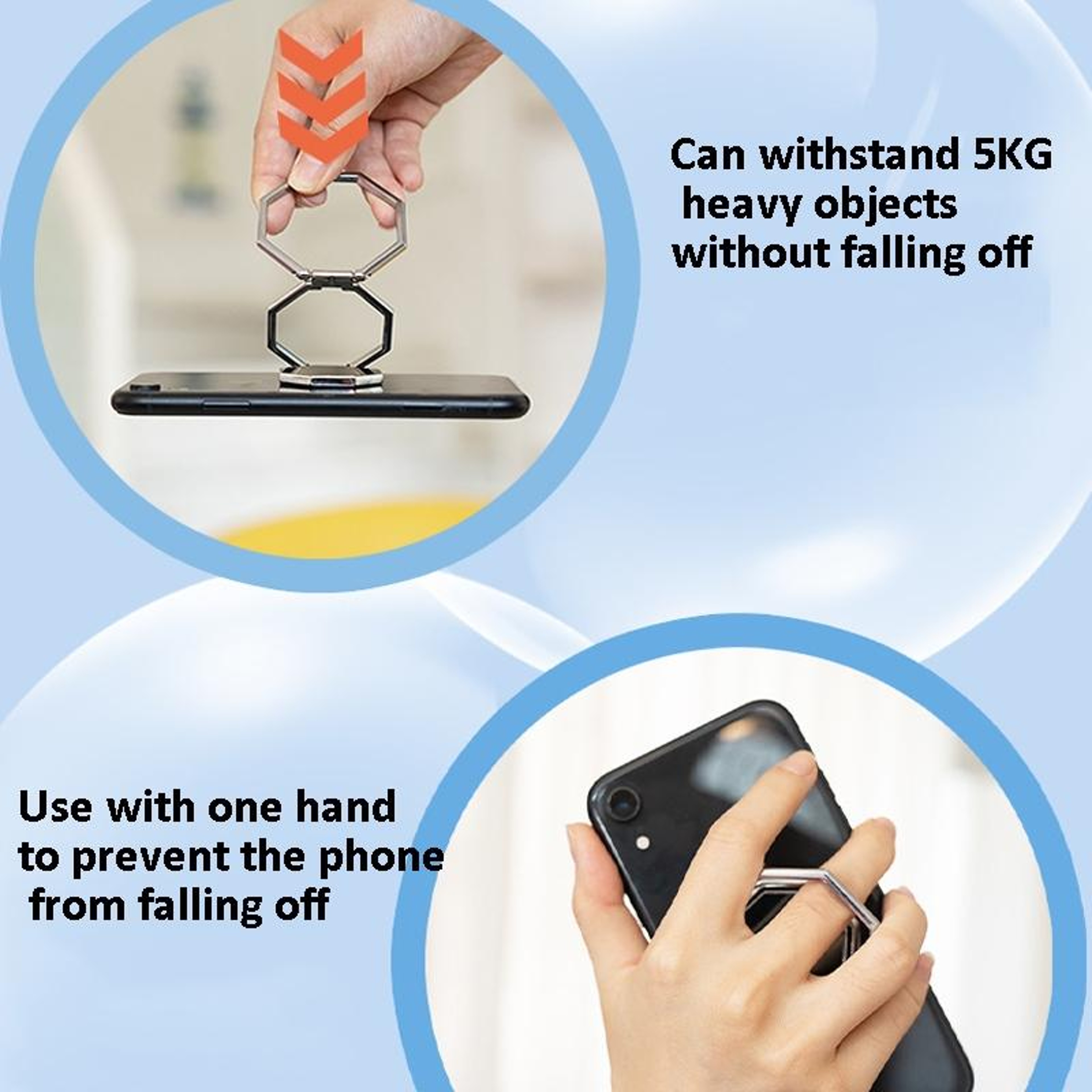 Magnetic Phone Ring Holder Adjustable Magnetic Phone Stand For Phones And Tablets 3