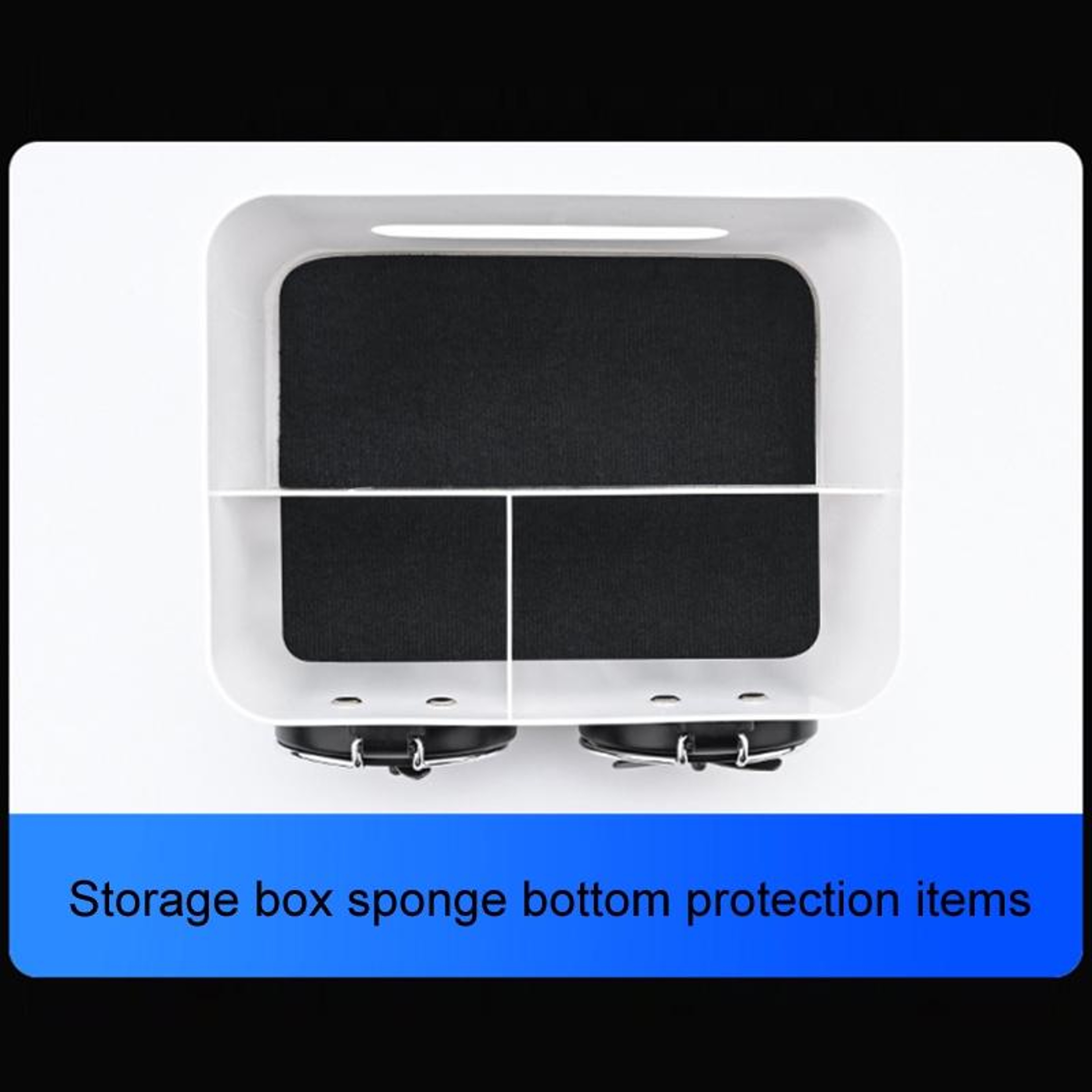 Universal Car Armrest Organizer With Foldable Cup Holders Car Storage Box And Tissue Holder 3