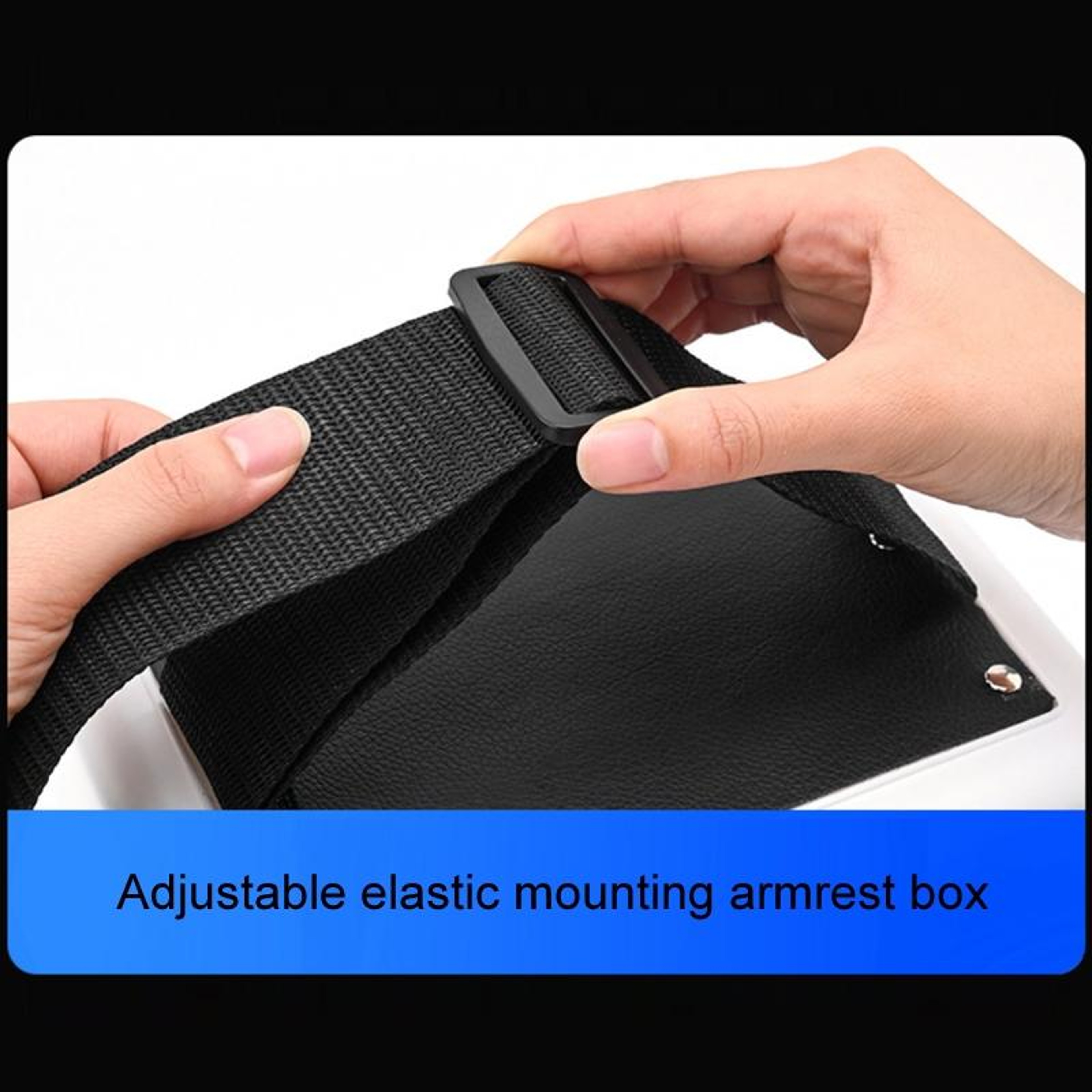 Universal Car Armrest Organizer With Foldable Cup Holders Car Storage Box And Tissue Holder 4