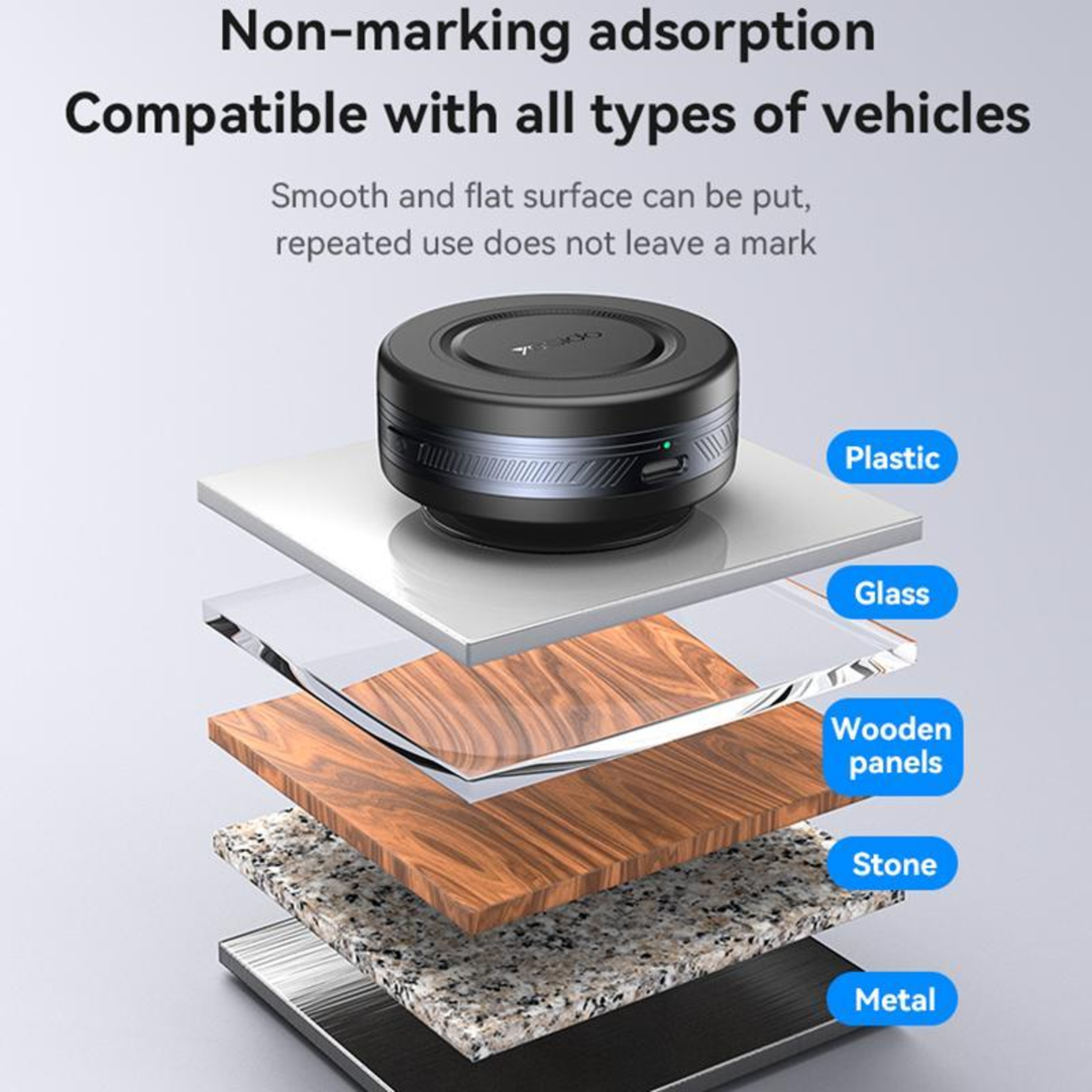 C223 MagSafe Car Mount Electric Vacuum Suction Magnetic Phone Holder 7
