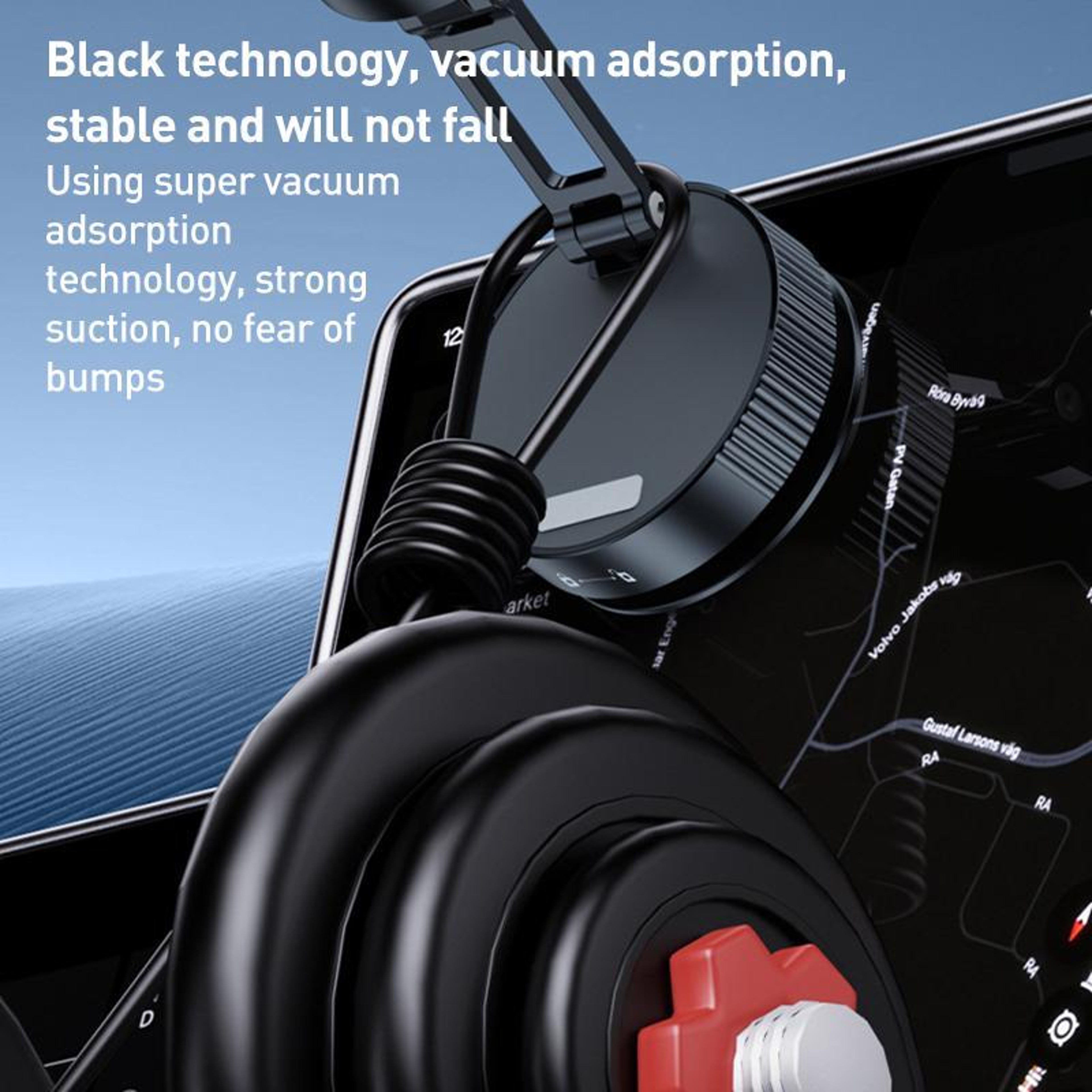 Q11 Magnetic Car Phone Holder with Vacuum Suction Foldable 360° Dashboard Mount – view 4