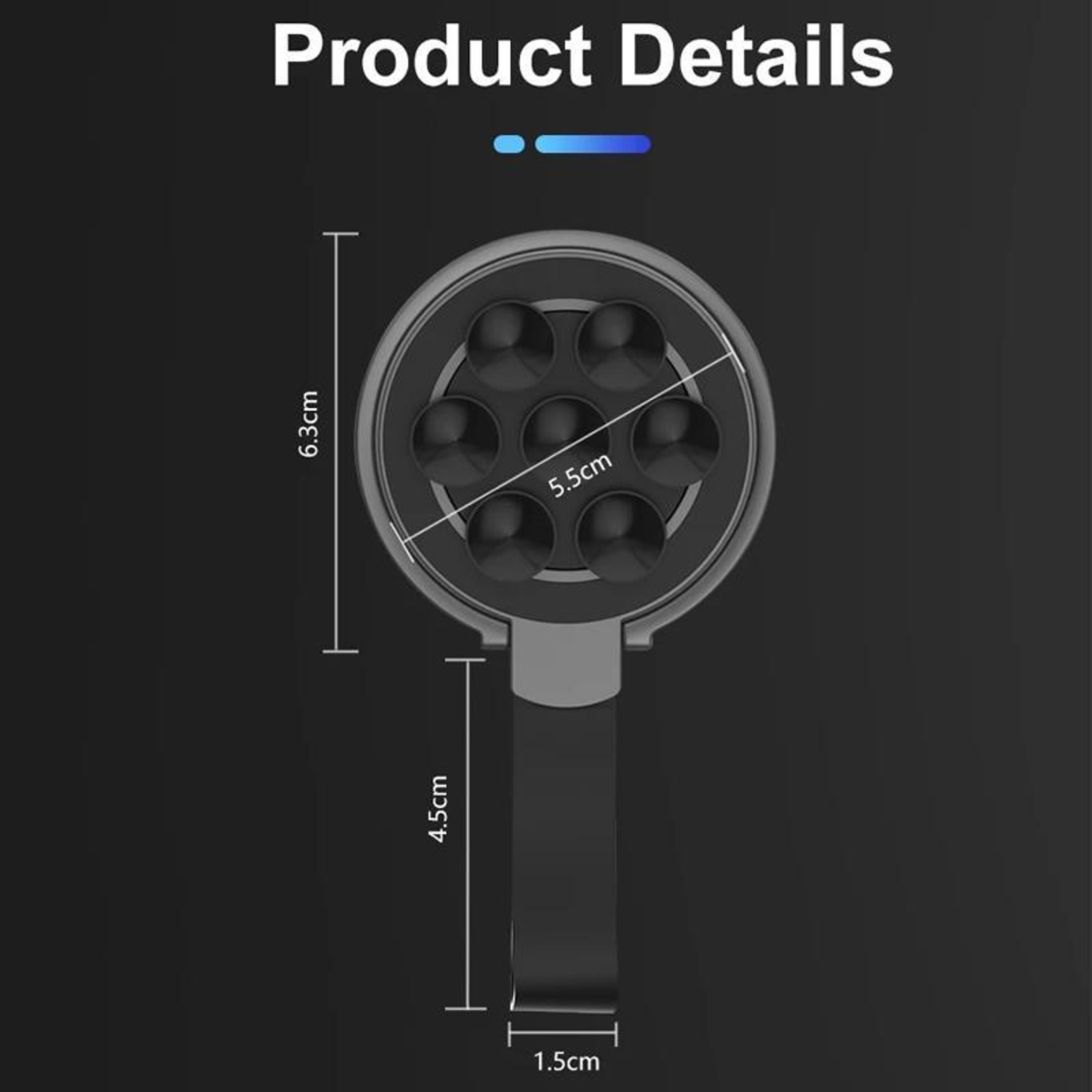 Magnetic Phone Grip Ring Stand With Strong Suction Cup MagSafe Phone Holder 8