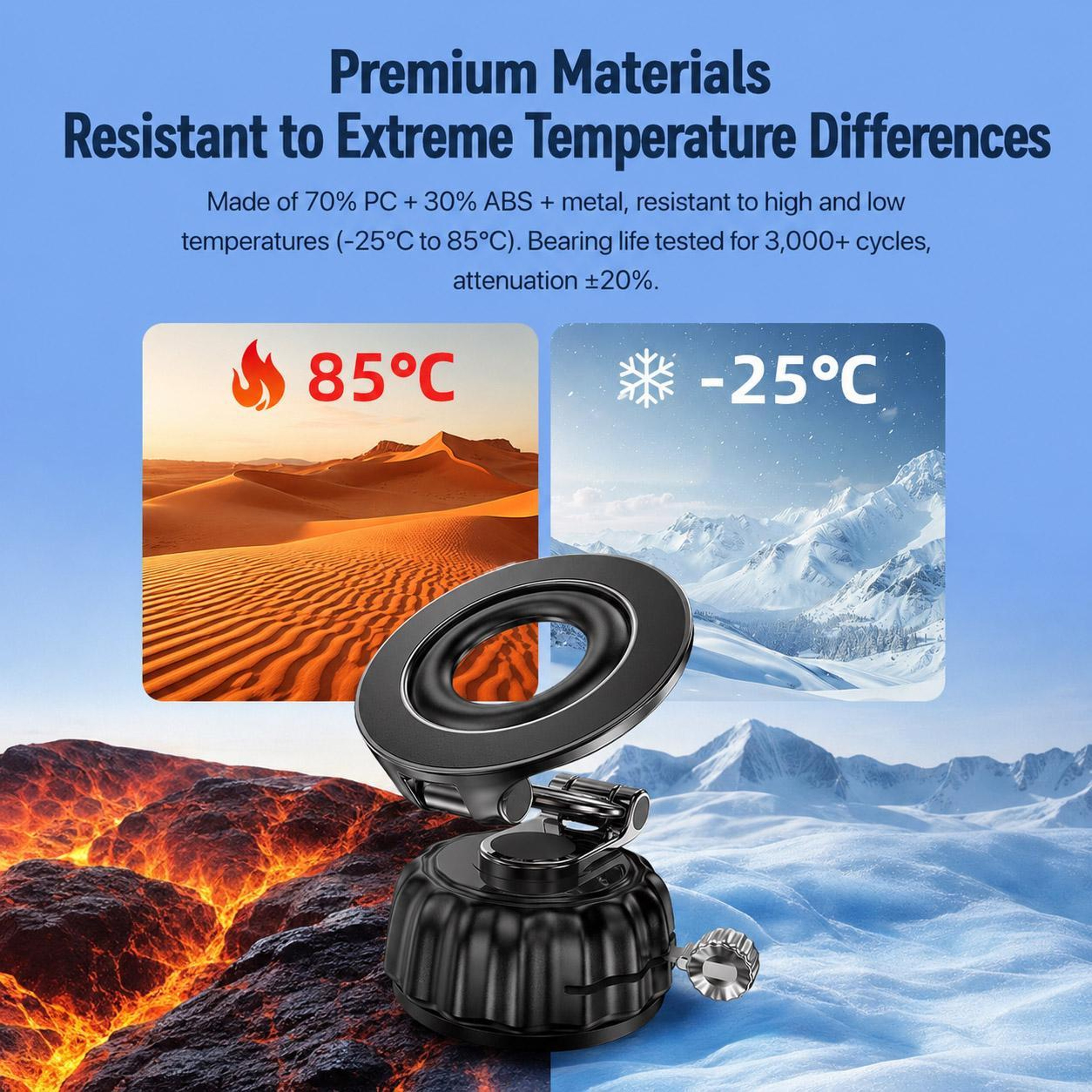 S21 Magnetic Car Phone Holder With Vacuum Suction Mount For Dashboard Windshield Navigation 9