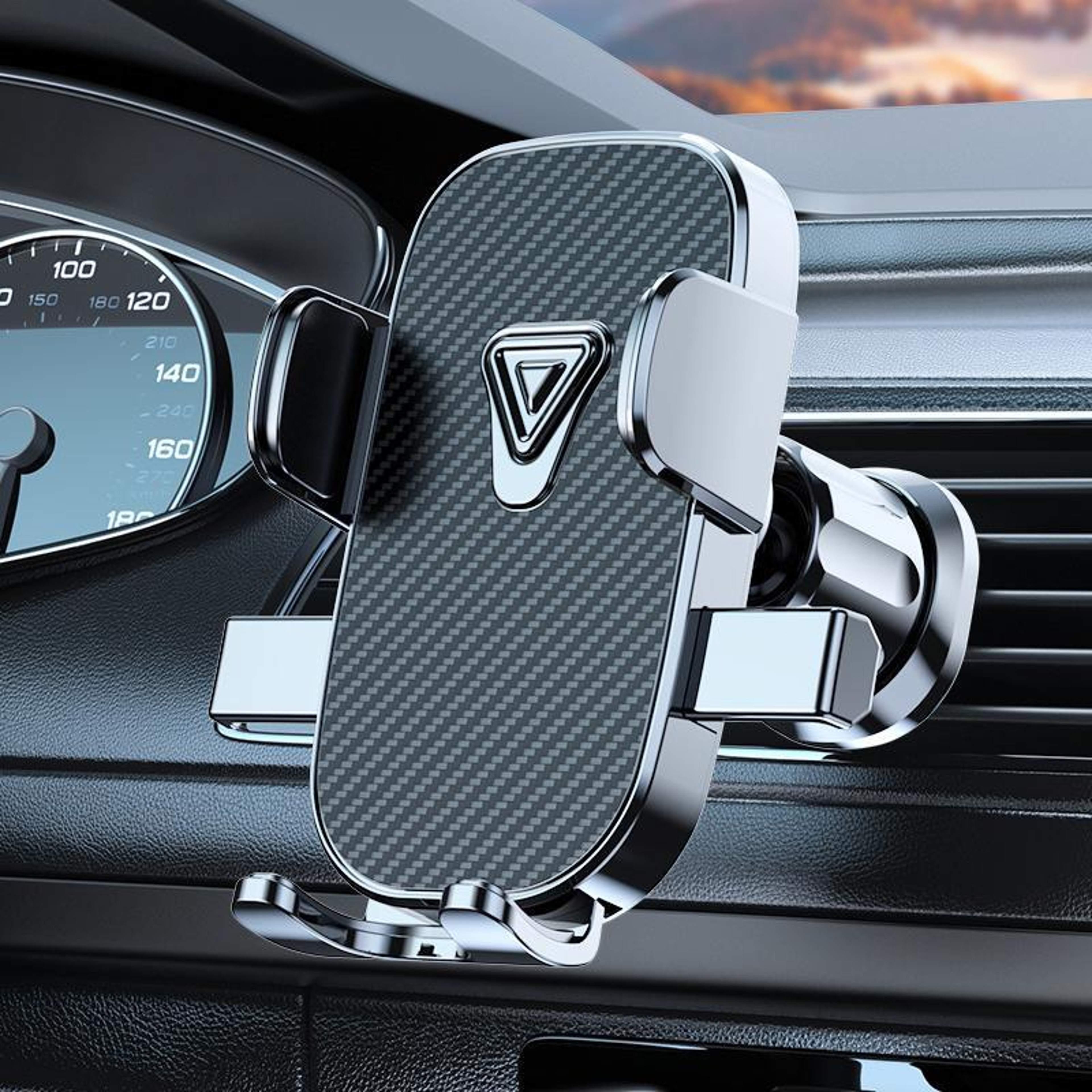 Car Phone Holder Air Vent Phone Mount With Auto Lock 360 Degree Car Navigation Bracket 0