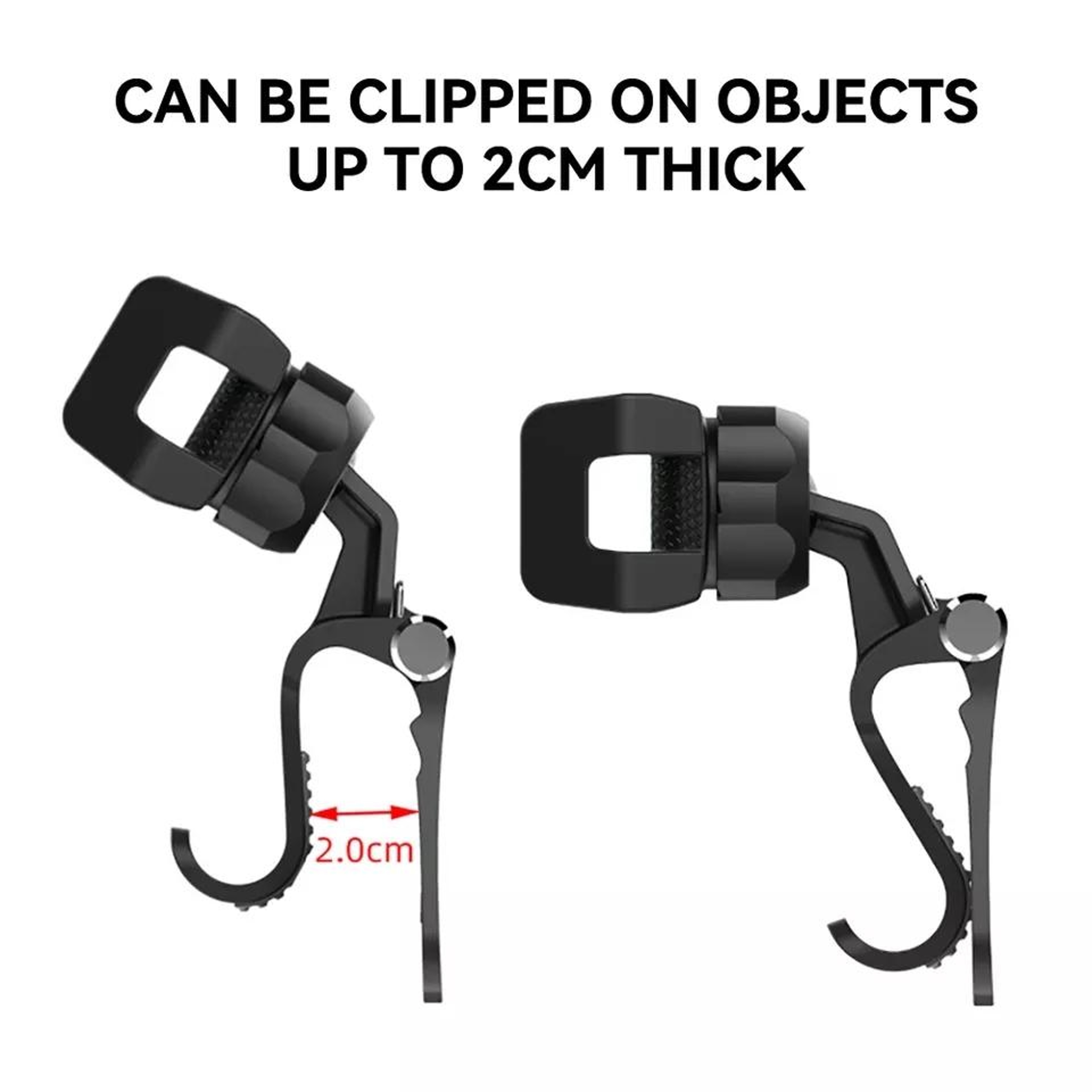 Universal Car Phone Holder 360 Rotating Sun Visor Phone Holder for Rear Seat and Stroller – view 3